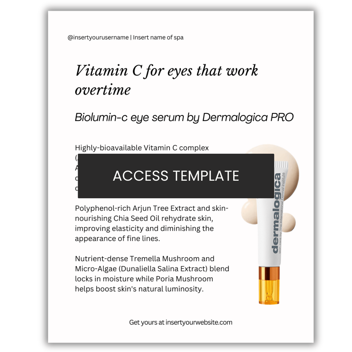Biolumin-c eye serum by Dermalogica PRO