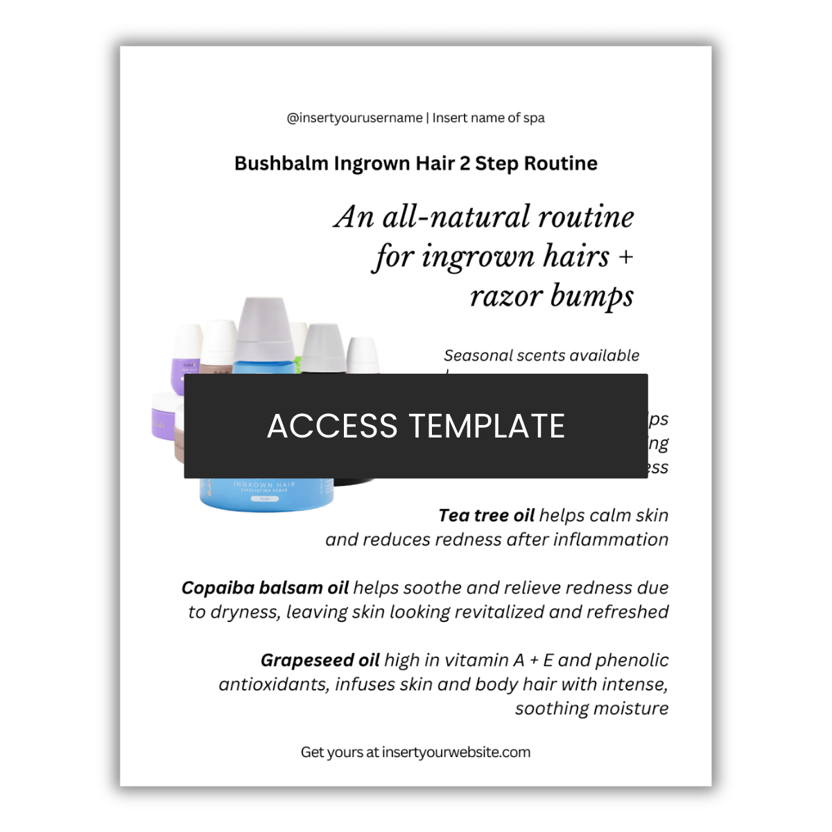 Bushbalm Ingrown Hair 2 Step Routine