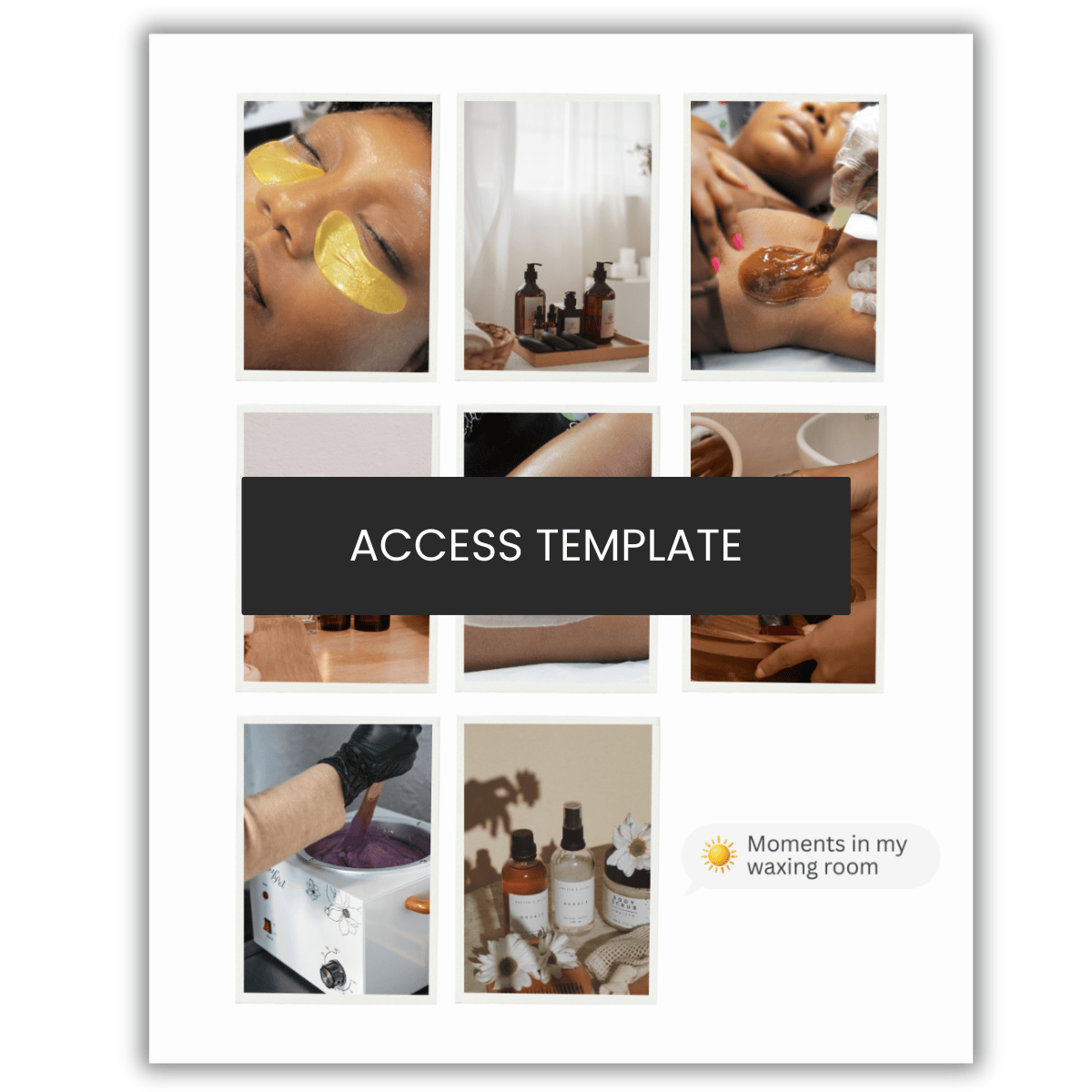 Waxing Room Frame Graphic