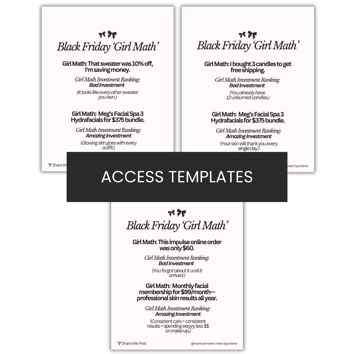 Black Friday Girl Math