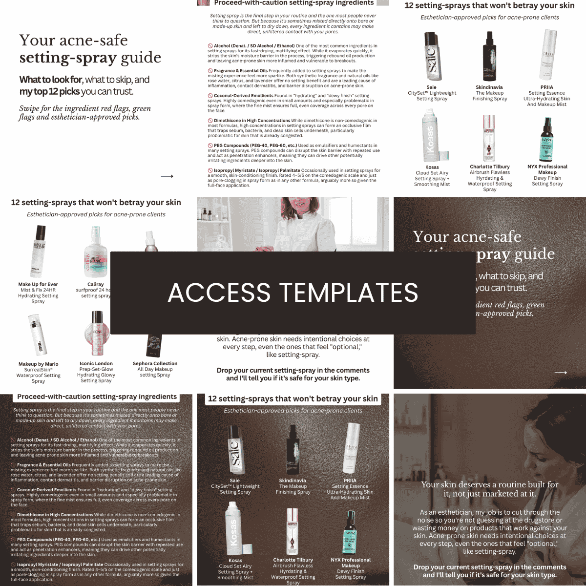Setting-Spray: Acne-Safe Makeup Guide Collection