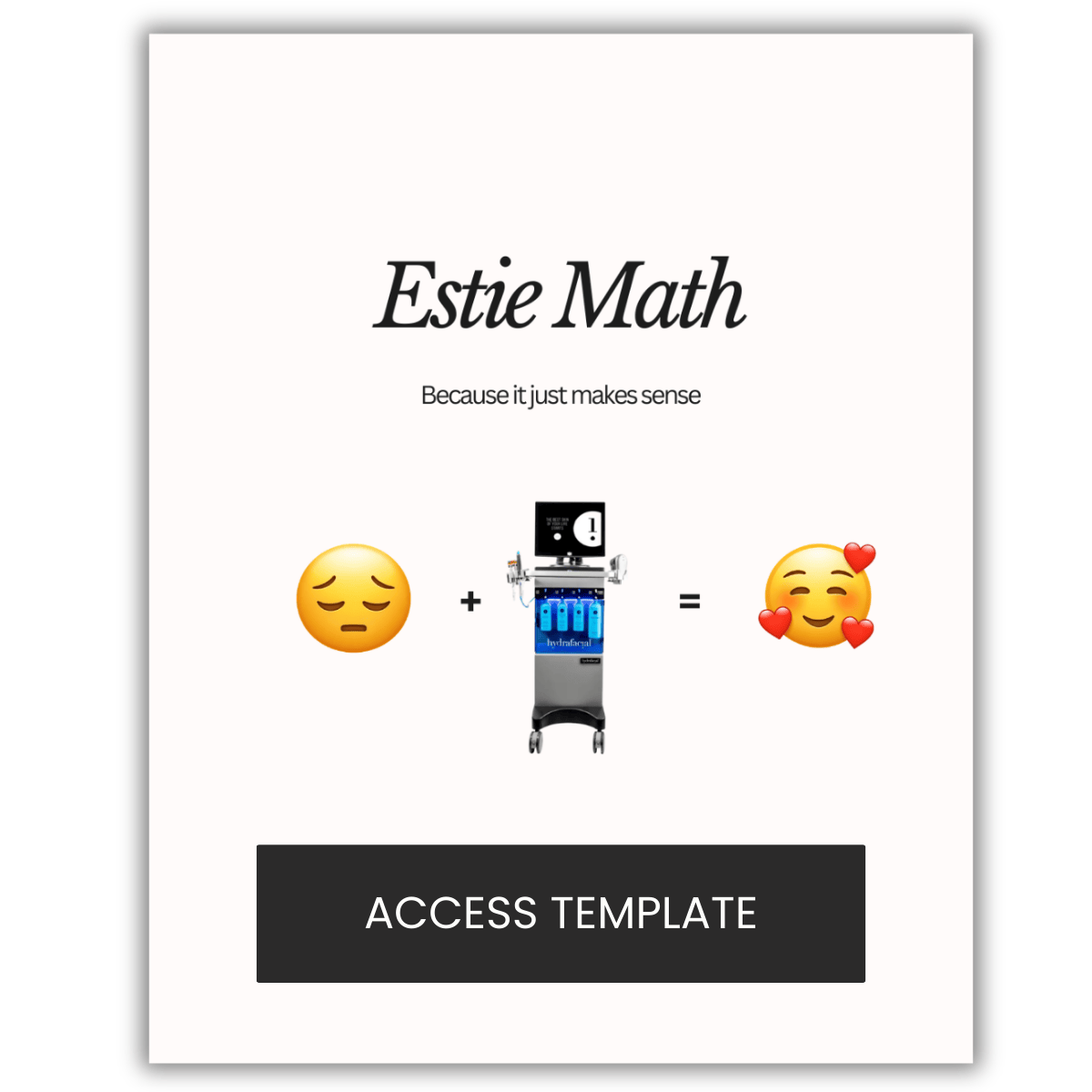Esthetician Math Graphic