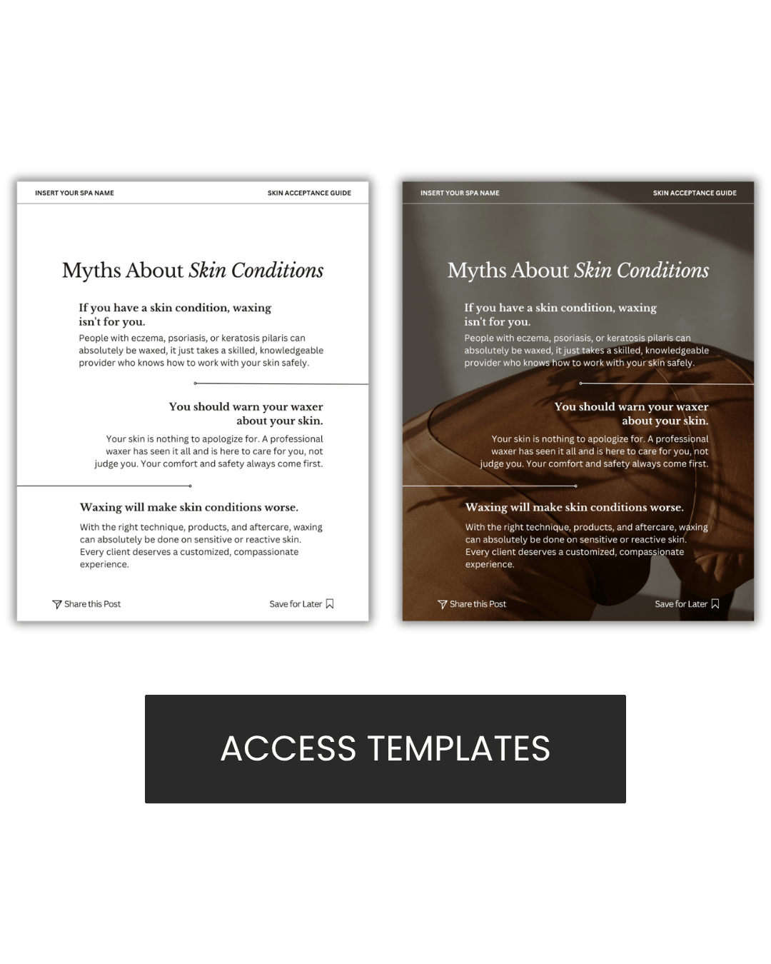 Myths About Skin Conditions Graphic