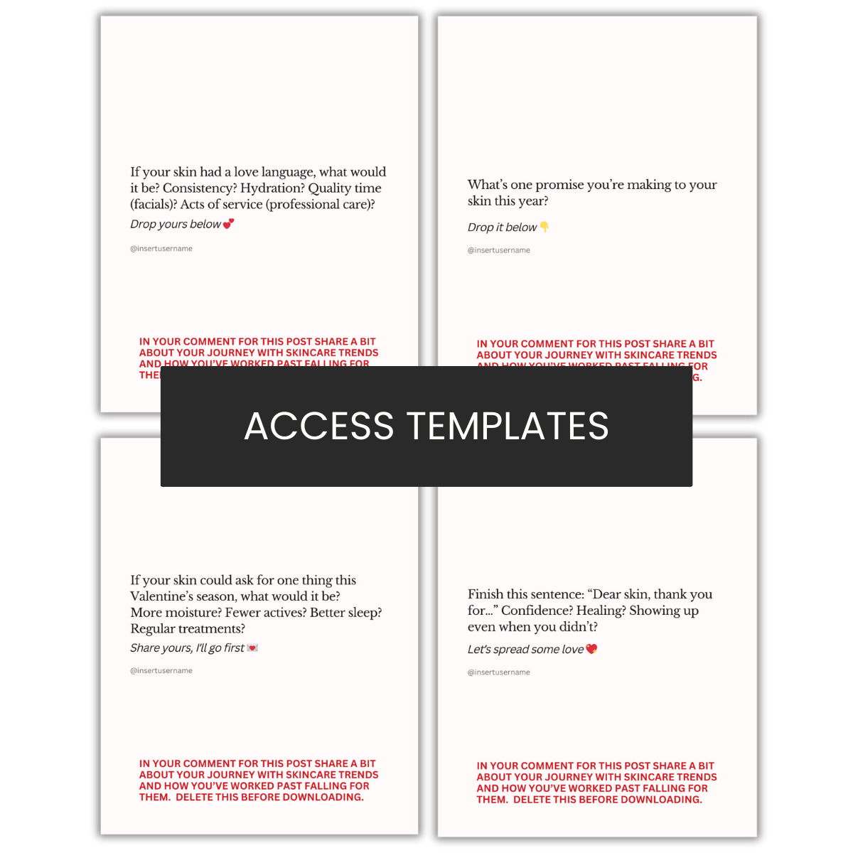 February Community-Building Graphics