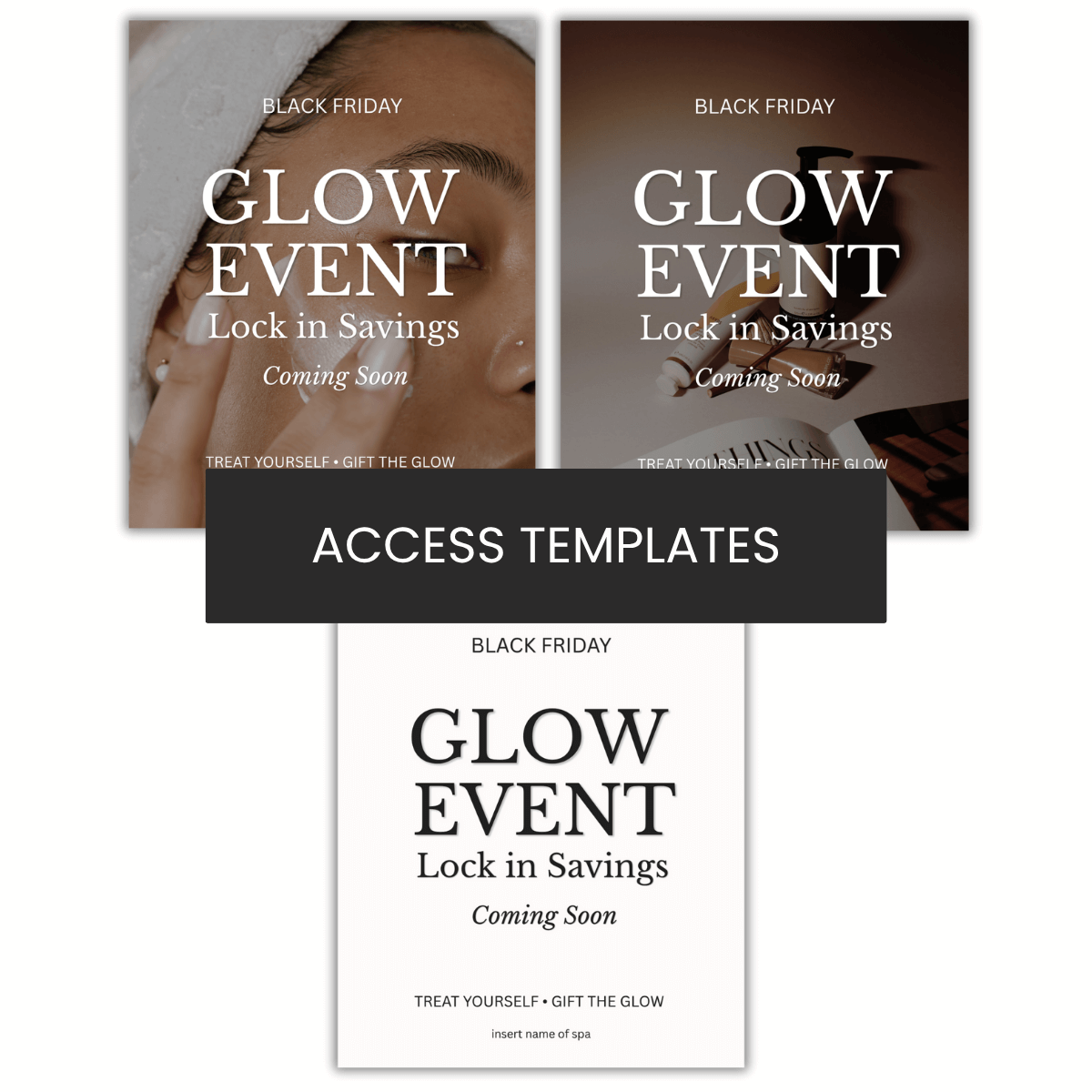 Glow Event Graphic | Black Friday & Cyber Monday