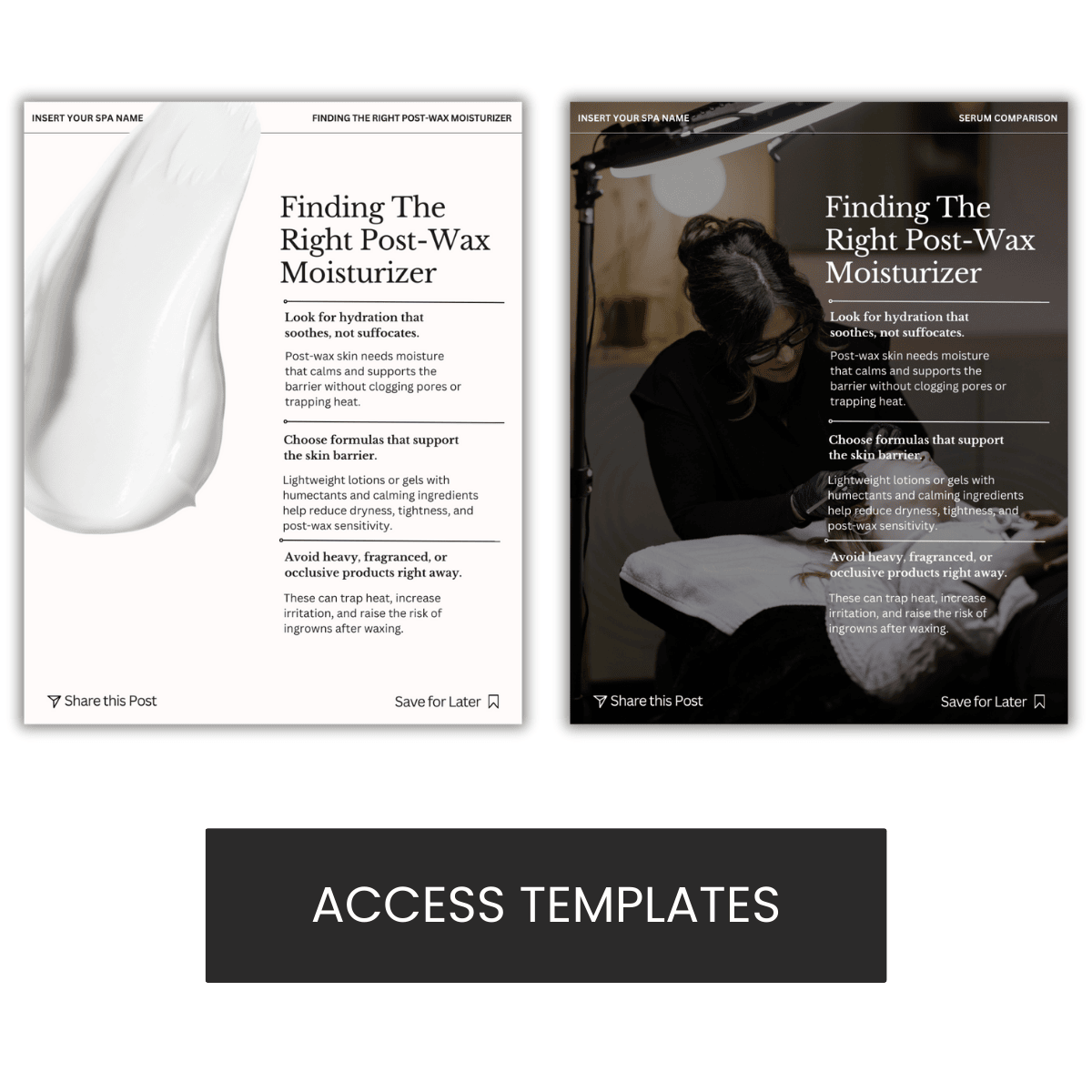 Finding The Right Post-Wax Moisturizer Graphic