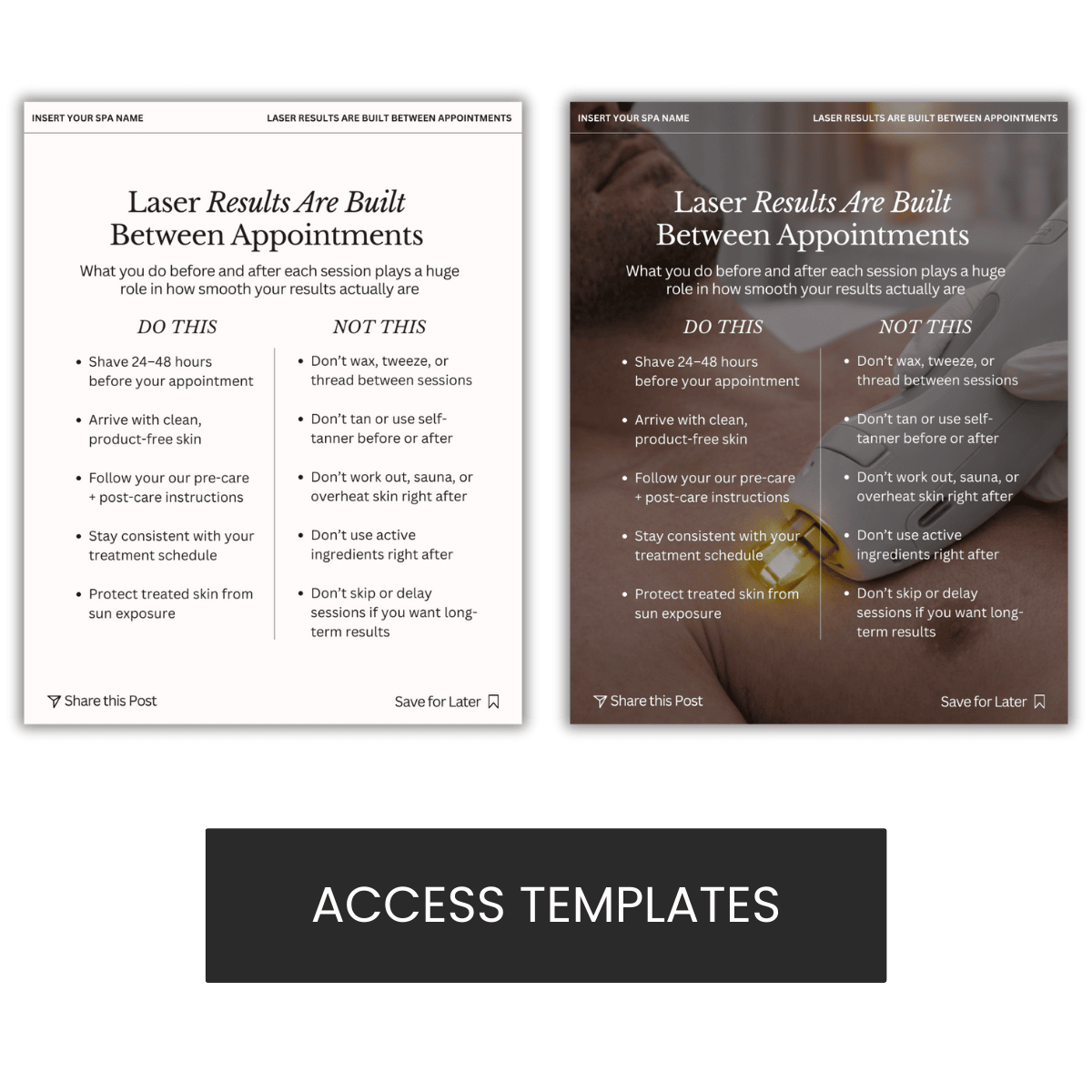 Laser Hair Removal Results Are Built Between Appointments Graphic