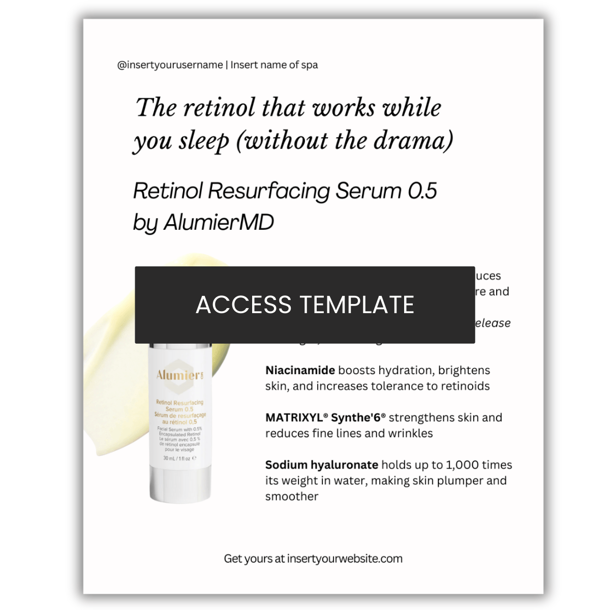 Retinol Resurfacing Serum 0.5 by AlumierMD