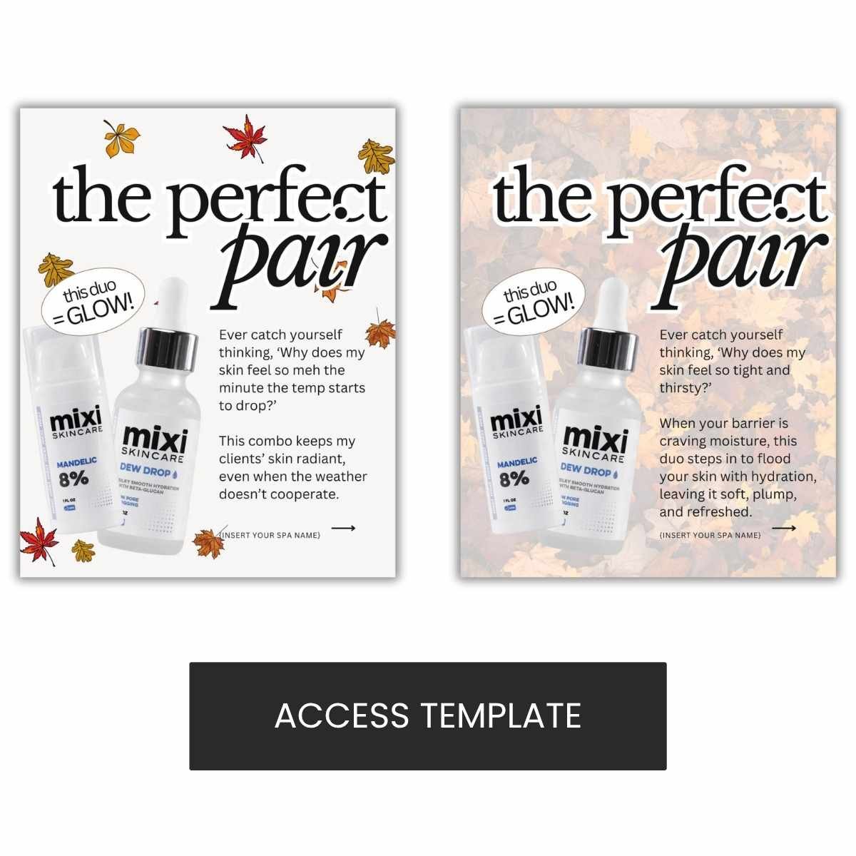 Mixi Fall Pairing  Mixi Mandelic Mixi Dew Drops