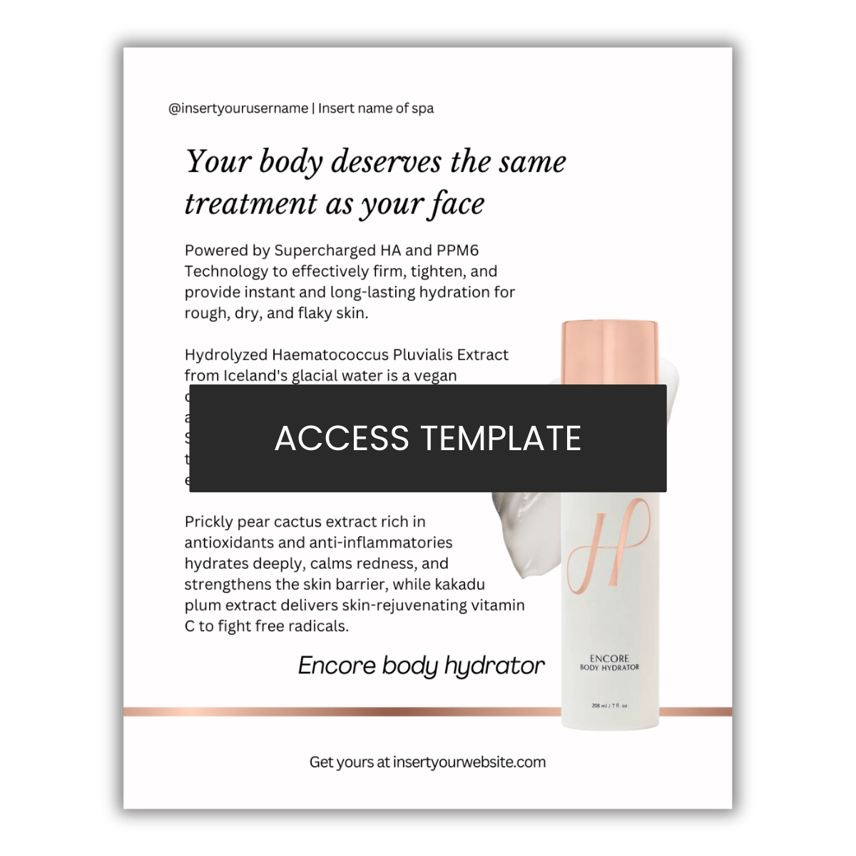 Hydrinity Encore Body Hydrator