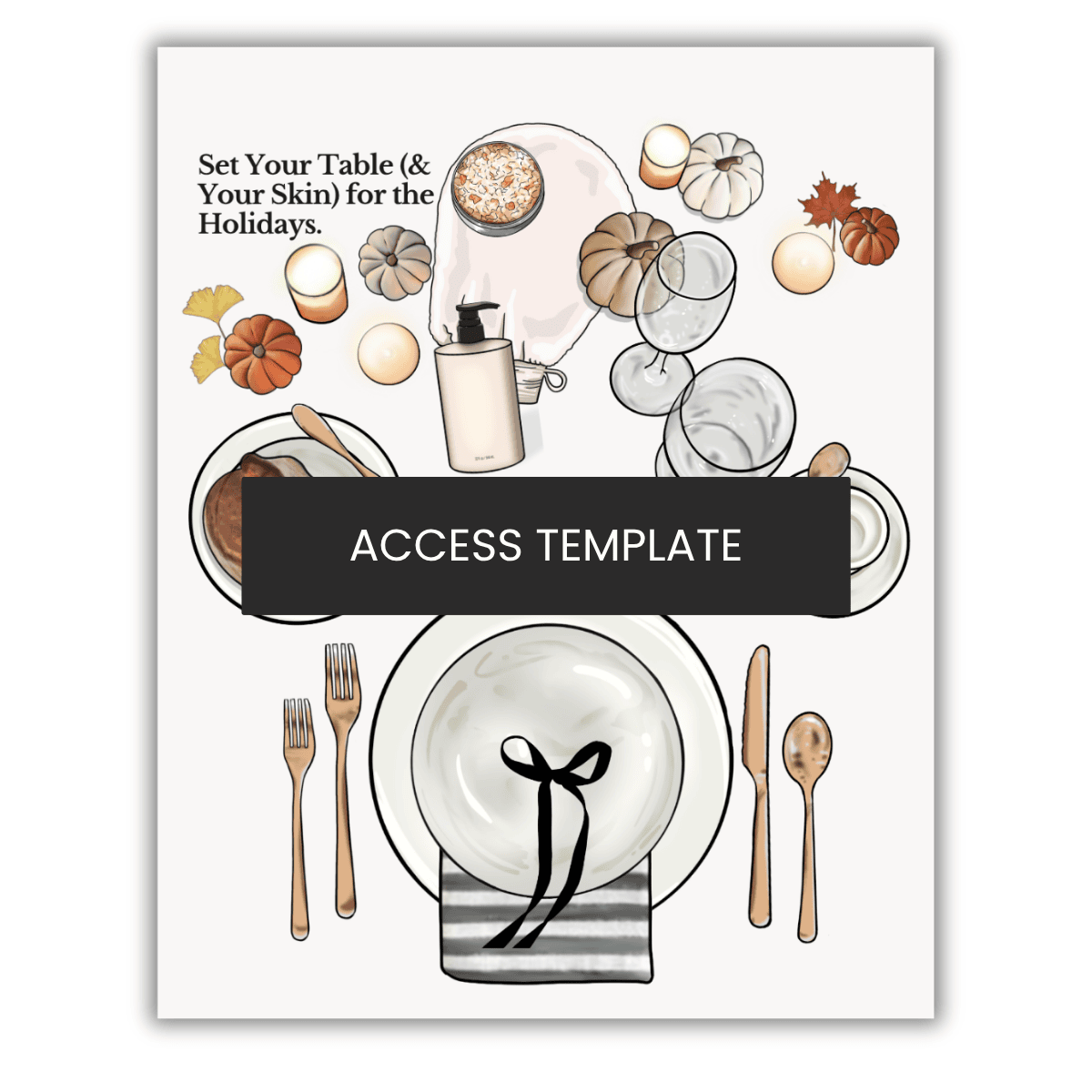 Thanksgiving Dinner Illustration