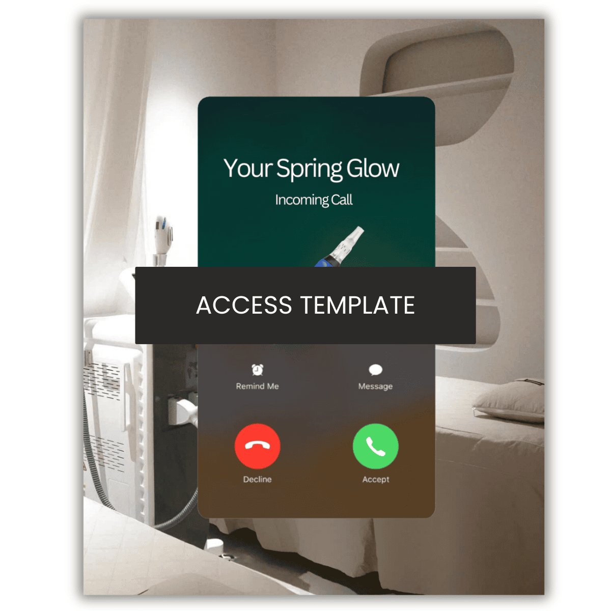 Spring Glow Calling Graphic