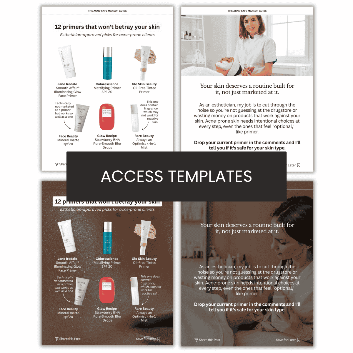 Primer: Acne-Safe Makeup Guide Carousel