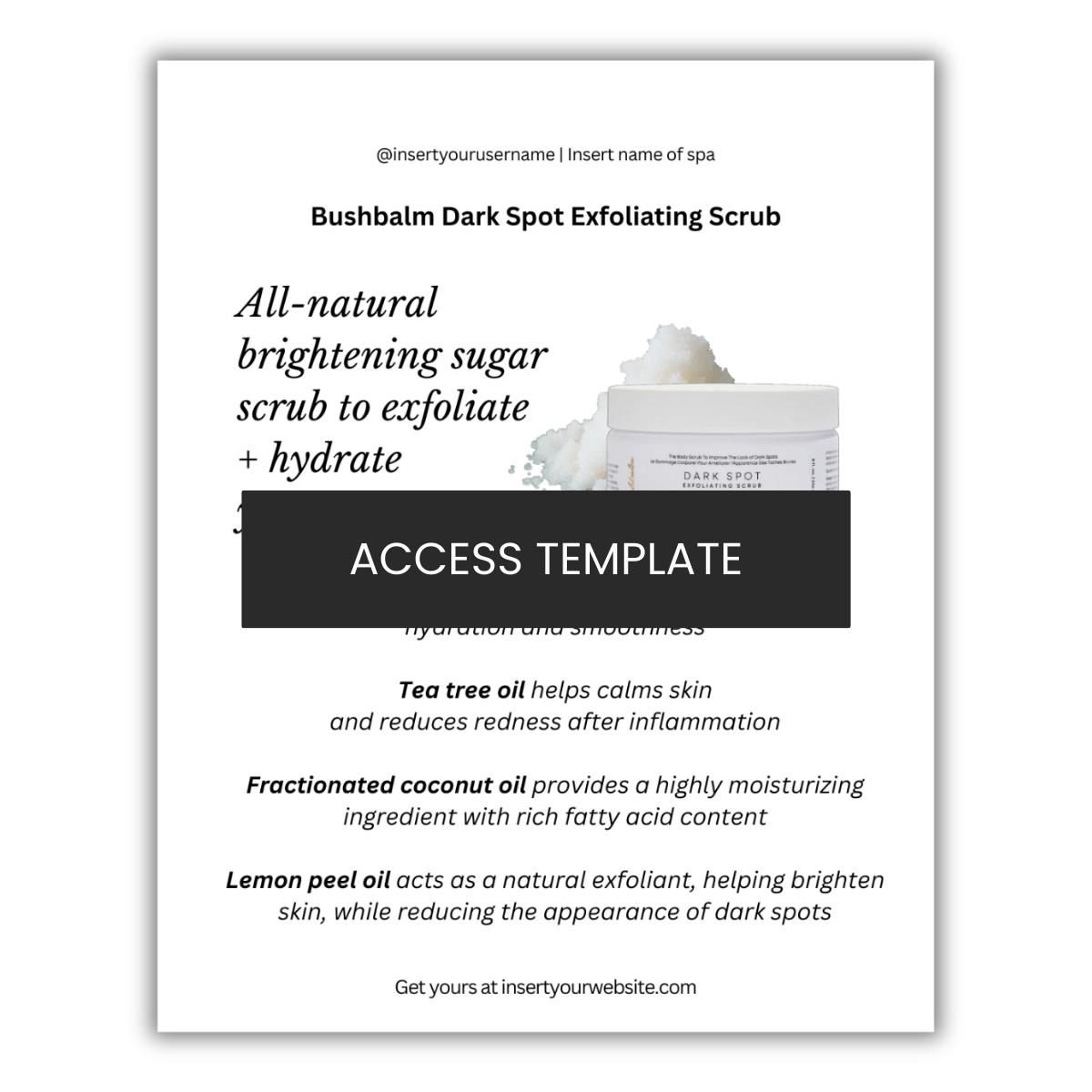 Bushbalm Dark Spot Exfoliating Scrub