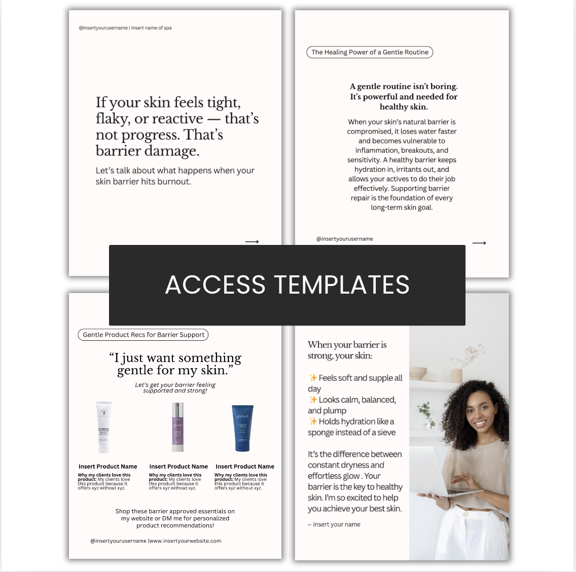 Gentle Skincare Routine Carousel | Product Recs