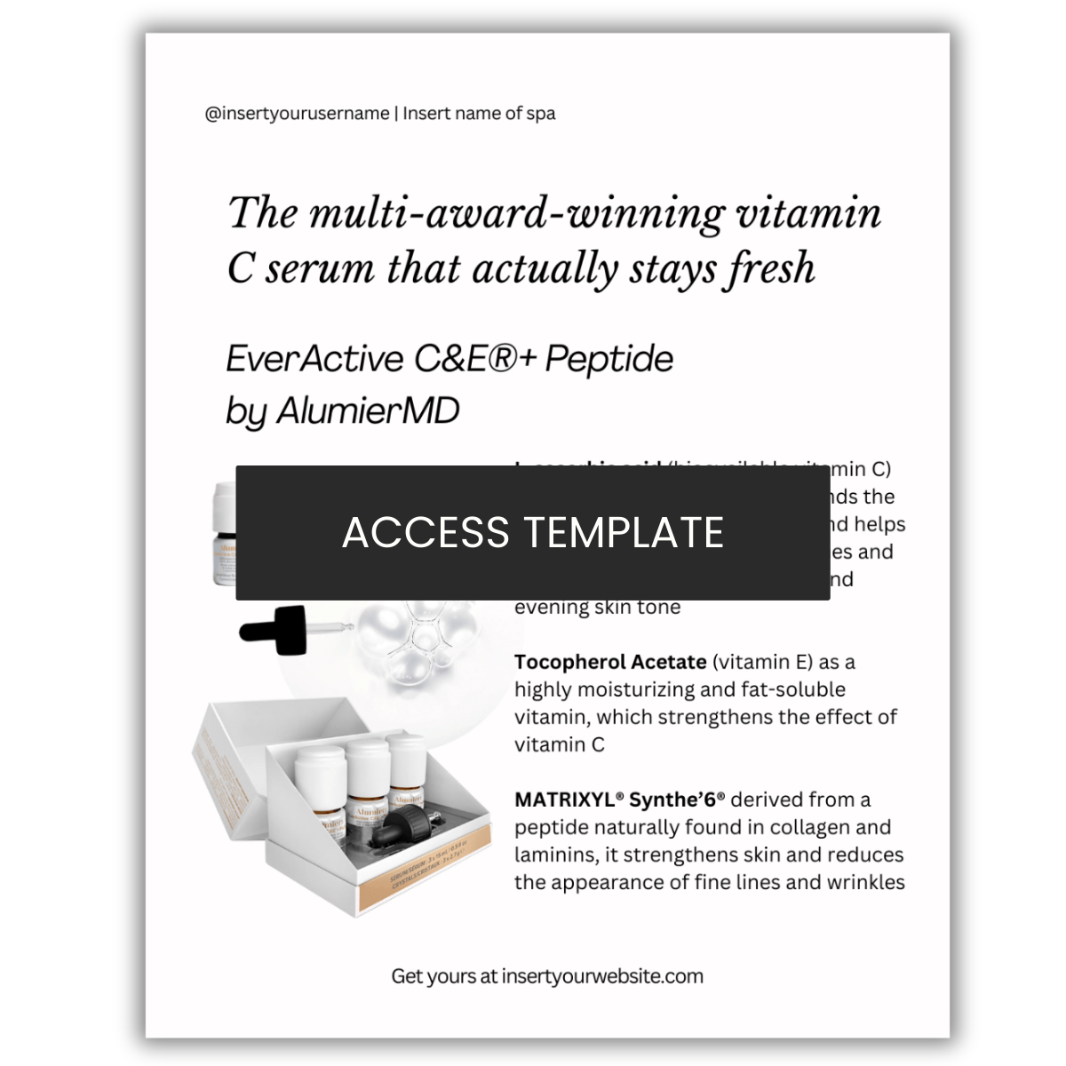 EverActive C&E®+ Peptide  by AlumierMD
