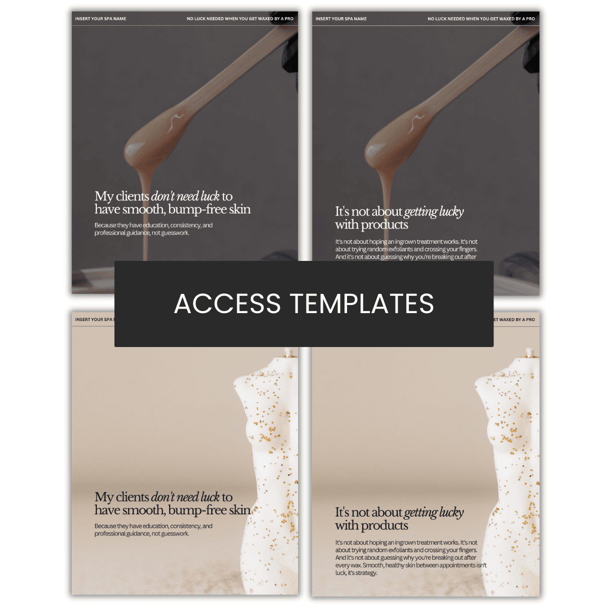 My clients don't need luck to have smooth, bump-free skin Carousel