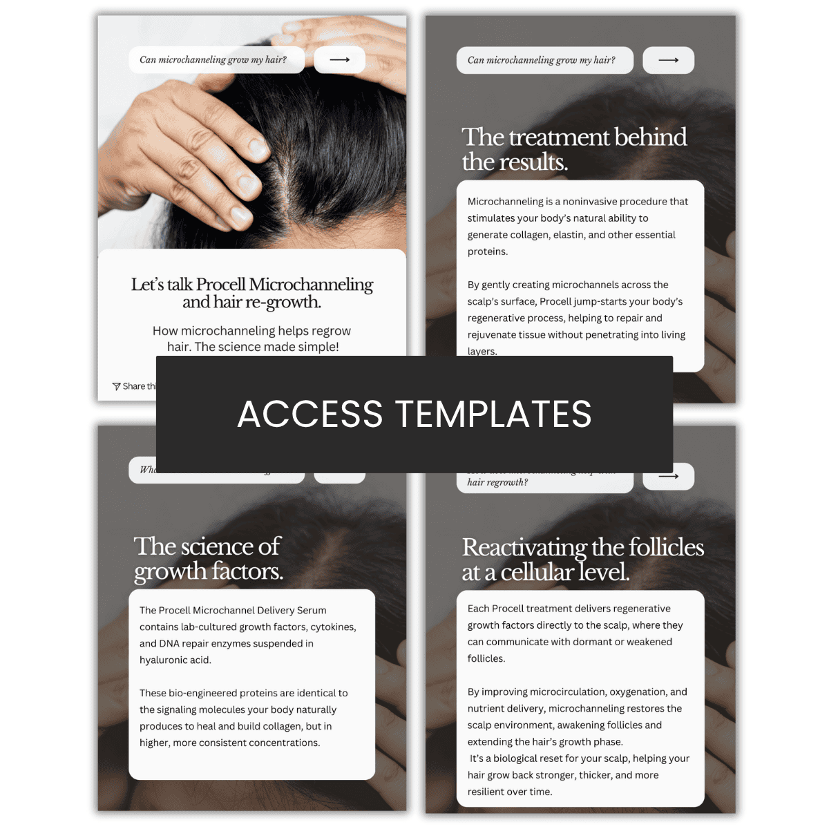 Procell Microchanneling Hair Re-Growth Carousel