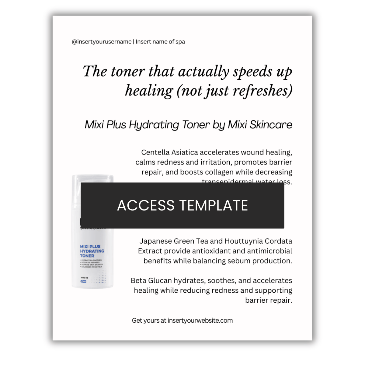 Mixi Plus Hydrating Toner by Mixi Skincare