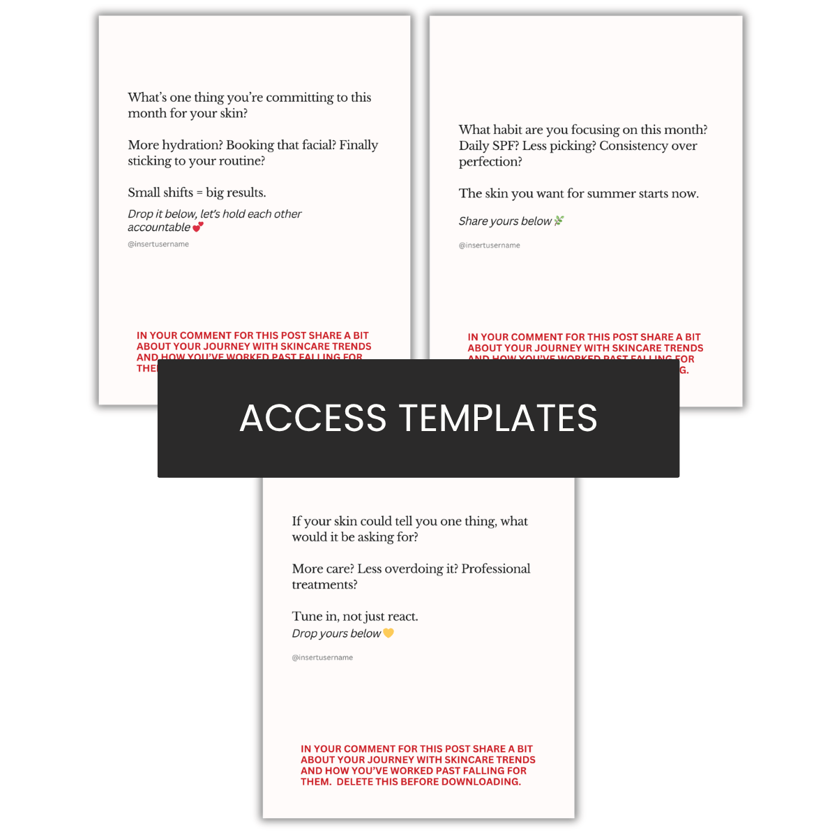 April Community Building Graphics x3