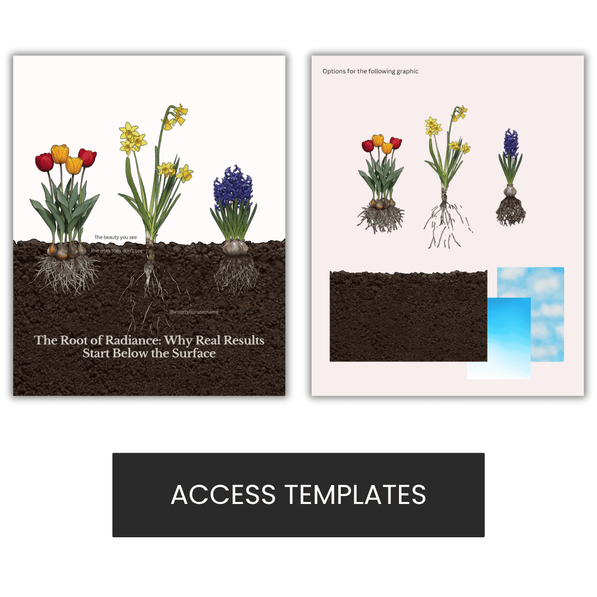 Spring Illustration "The Root of Radiance: Why Real Results Start Below the Surface"