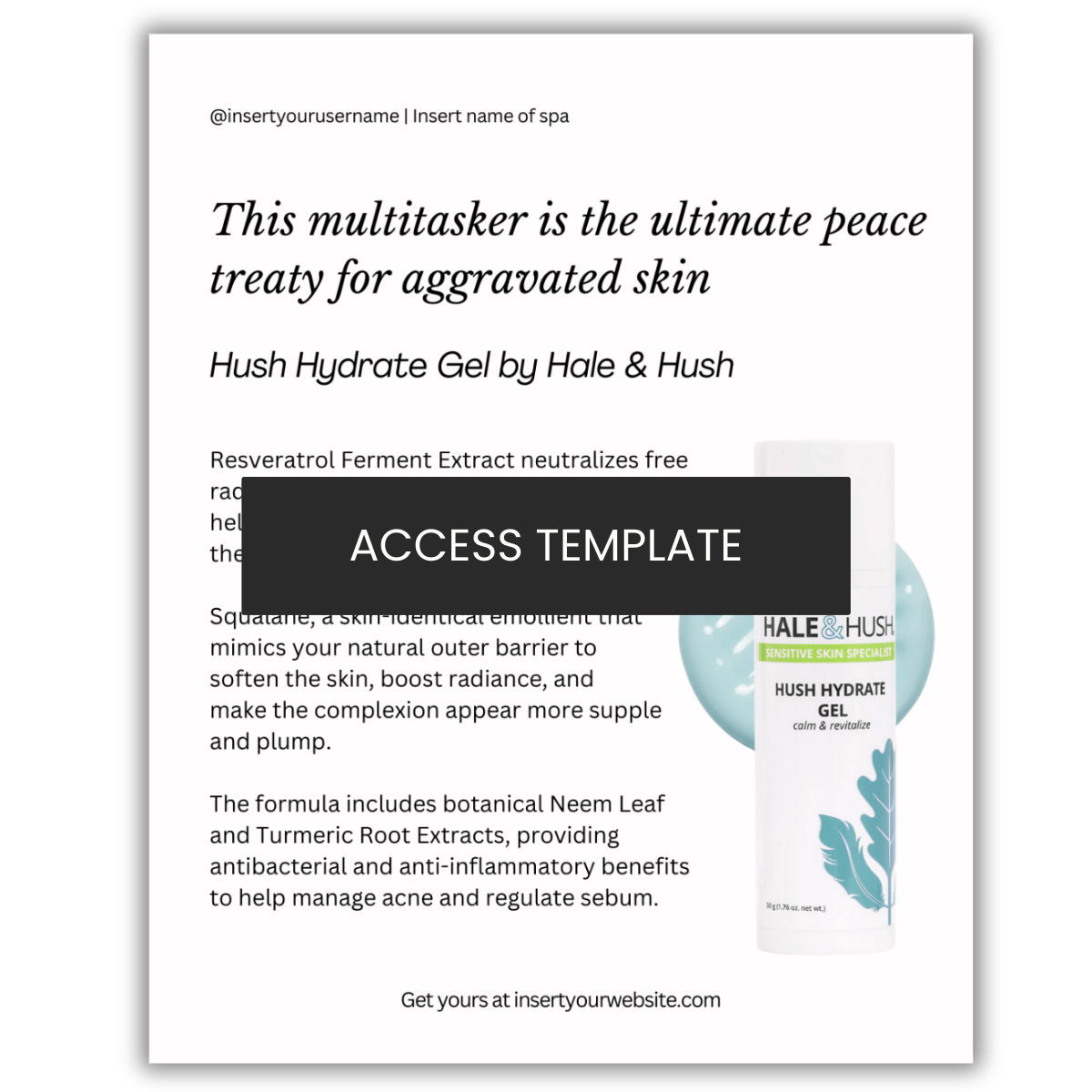 Hush Hydrate Gel by Hale & Hush Graphic