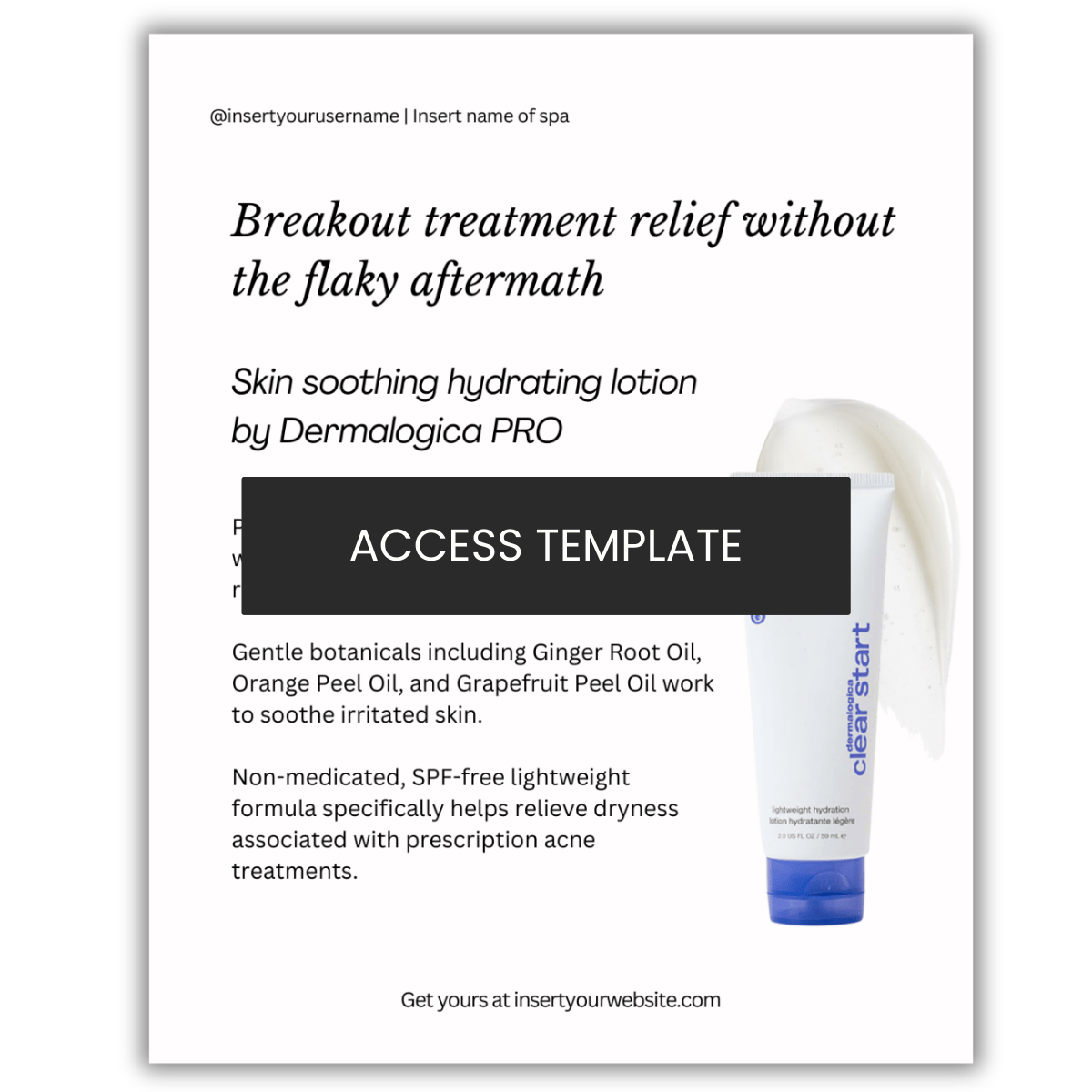 Skin soothing hydrating lotion  by Dermalogica PRO