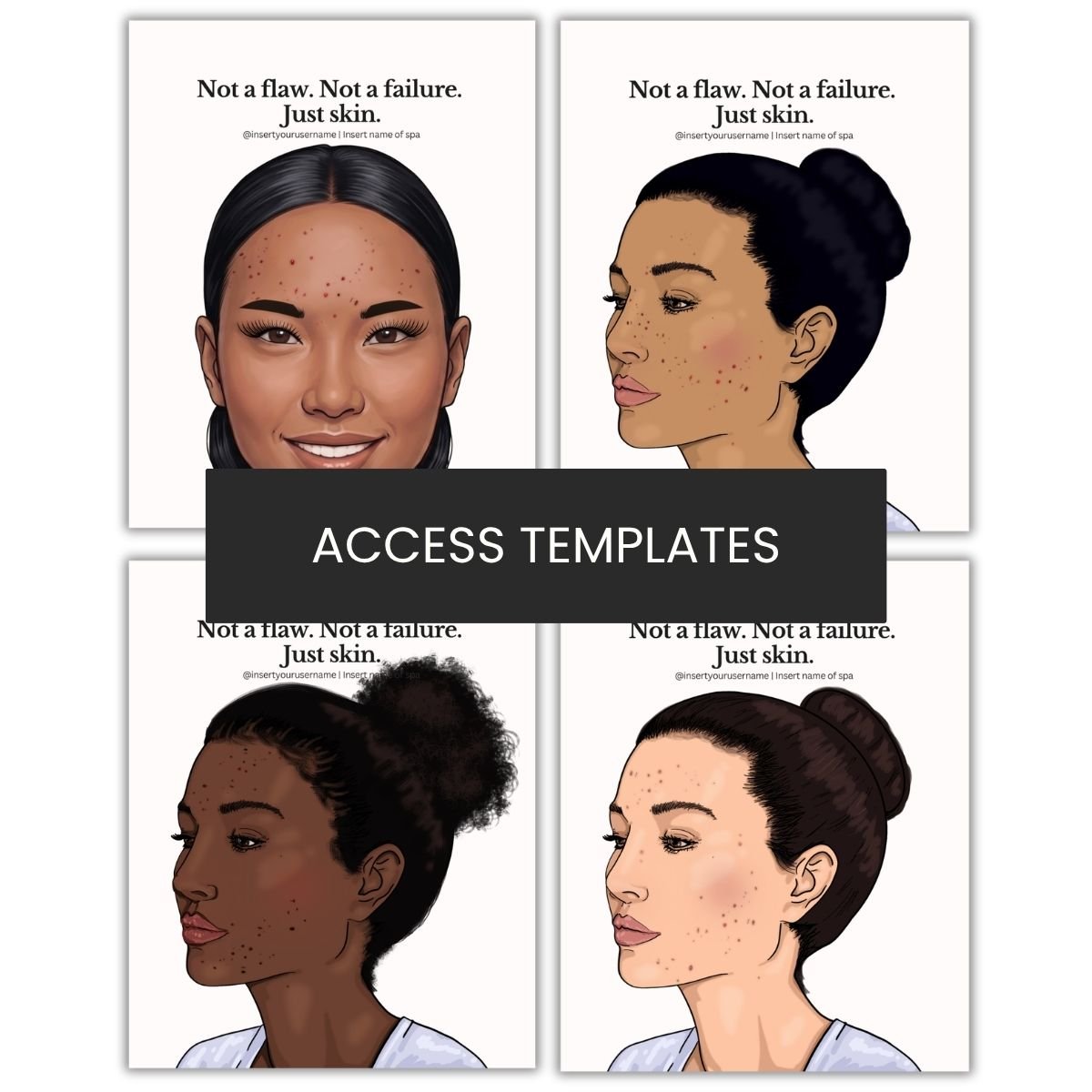 Acne Acceptance Illustration Graphic