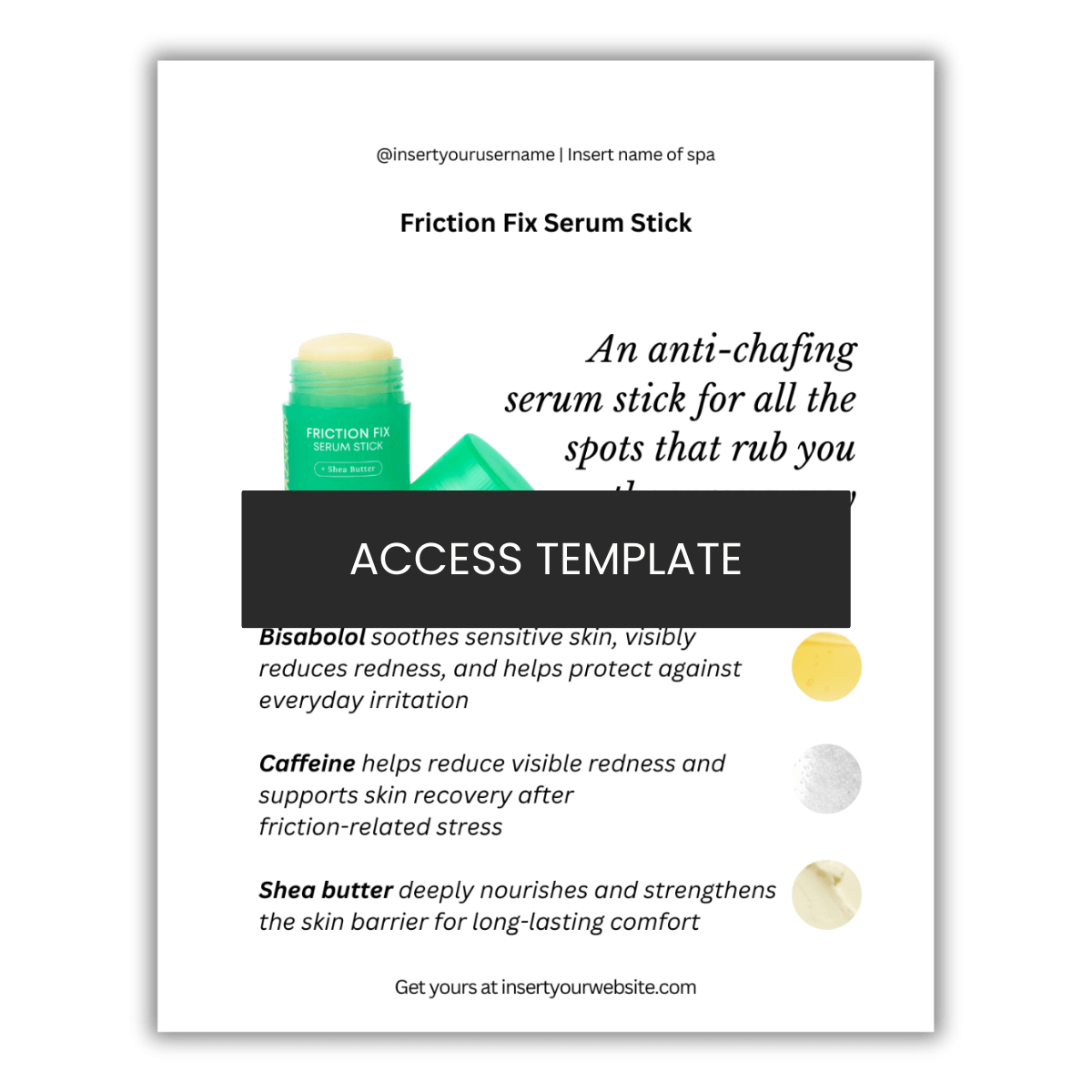 Bushbalm Friction Fix Serum Stick