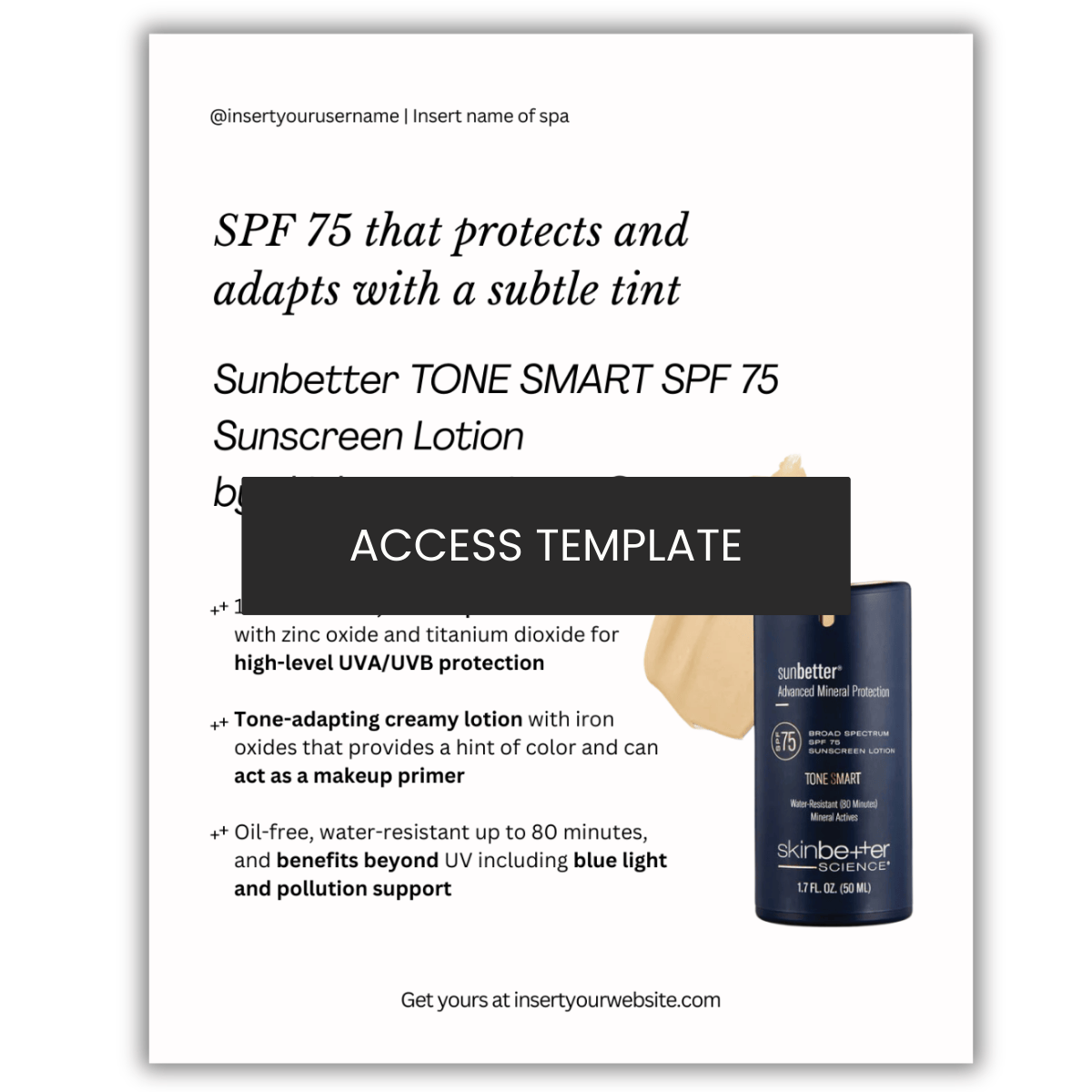 Sunbetter TONE SMART SPF 75 Sunscreen Lotion  by skinbetter science®