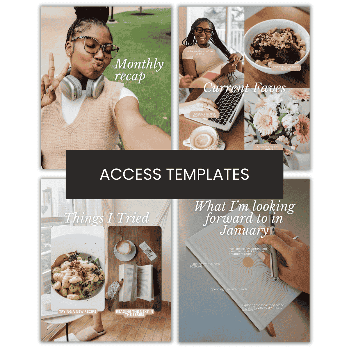 Monthly Recap | About Me Carousel