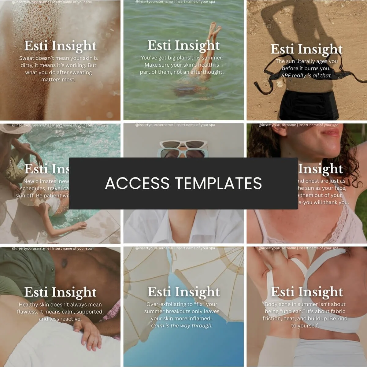 Esti Insights Post Template Collection Summer 2025 Volume 1