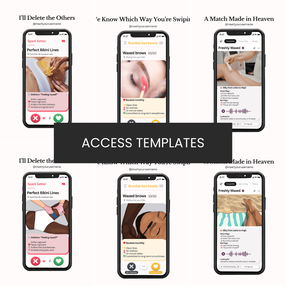 Valentine's Day Bumble Carousel Illustration & Post-Wax Picture