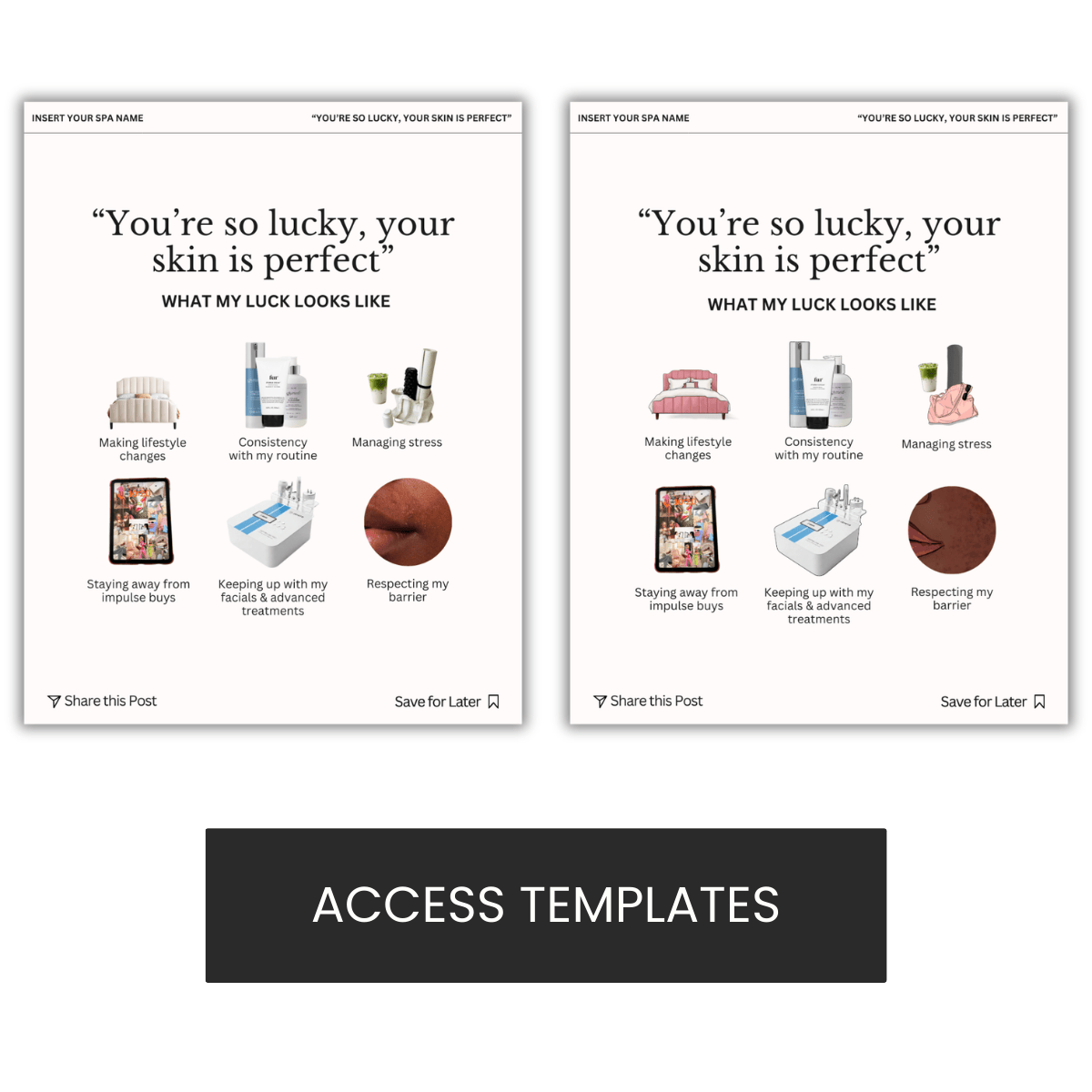 “You’re so lucky, your skin is perfect” Graphic