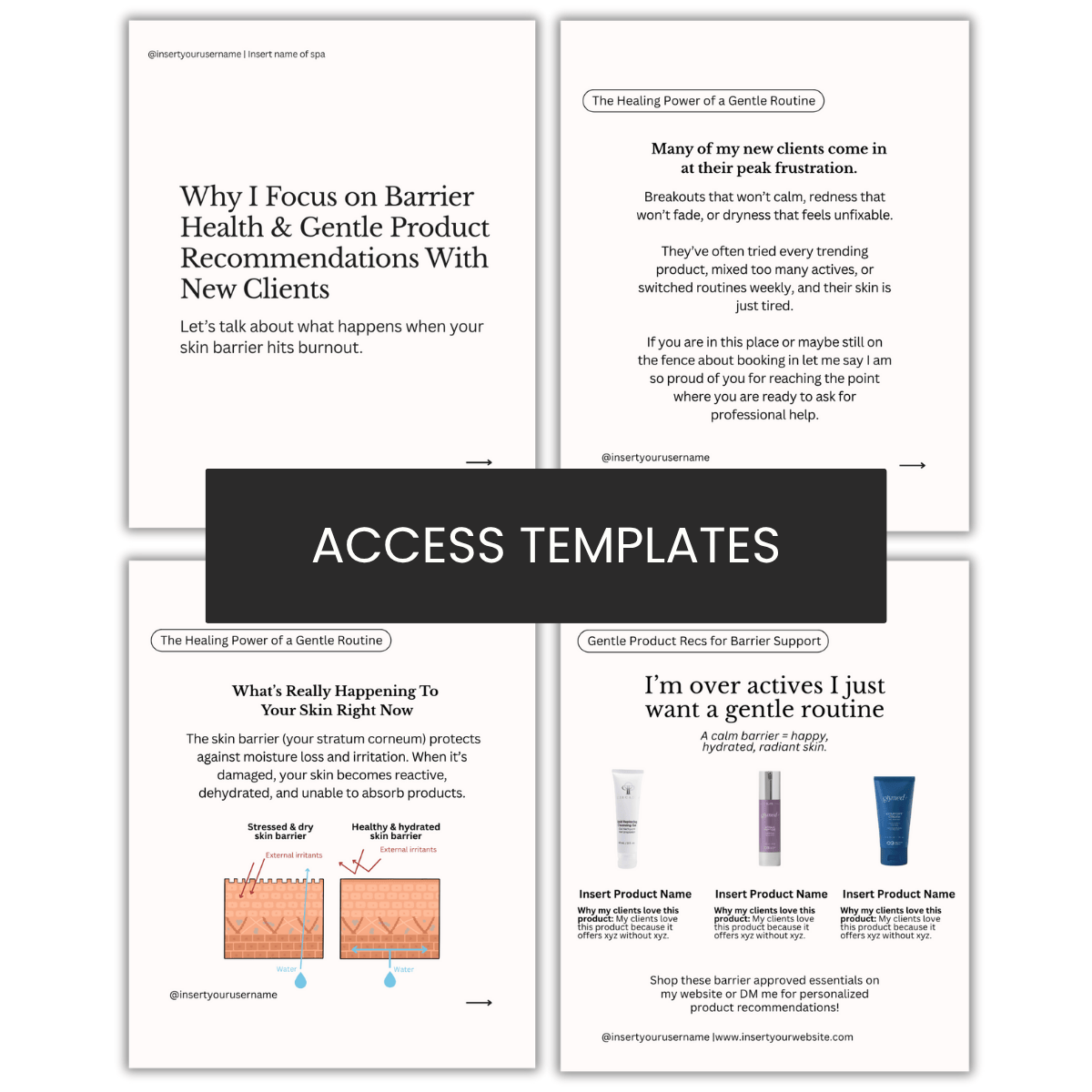 Why I Focus on Barrier Health & Gentle Product Recommendations With New Clients Carousel | Product Recs