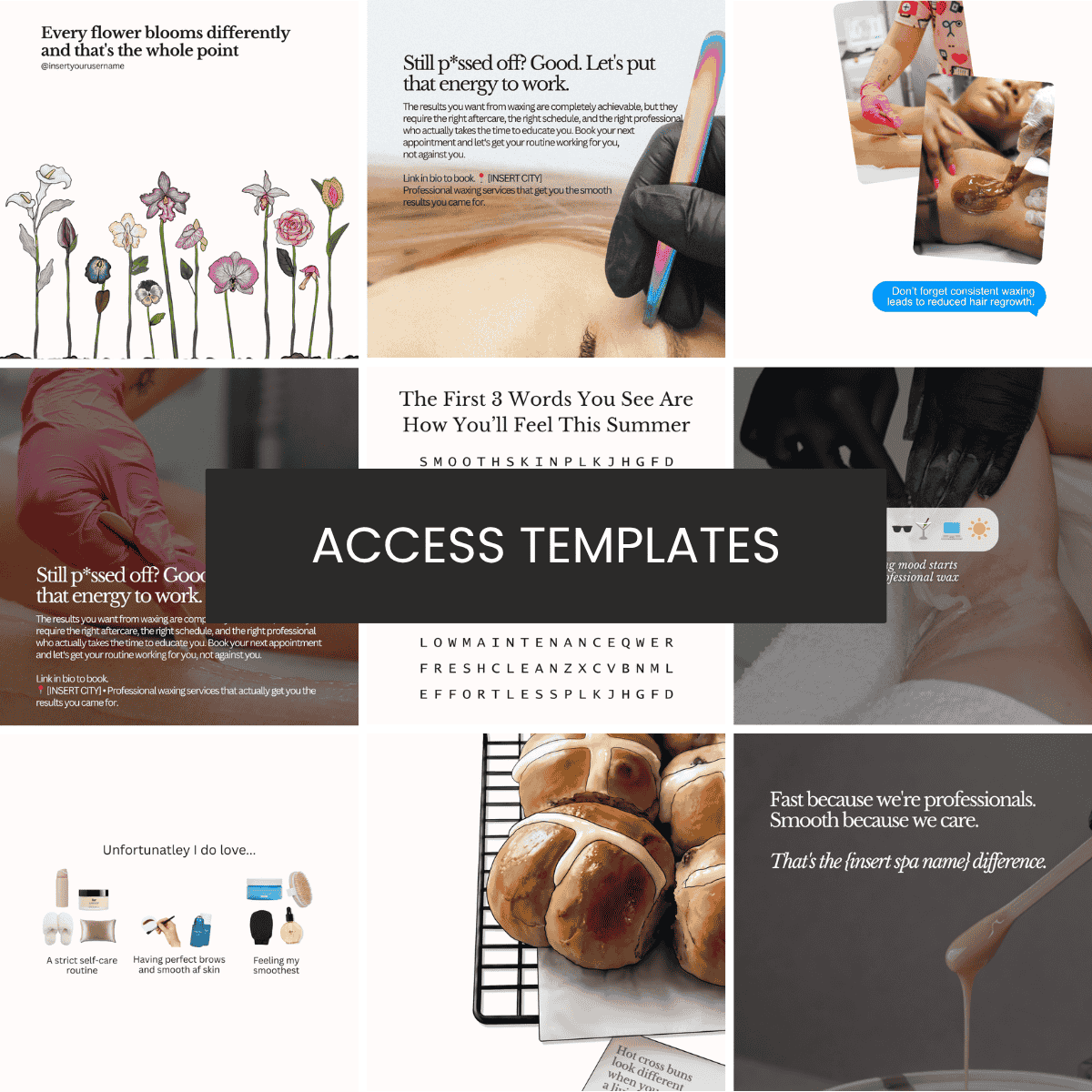 All April Themed Templates (March 25 Additions)