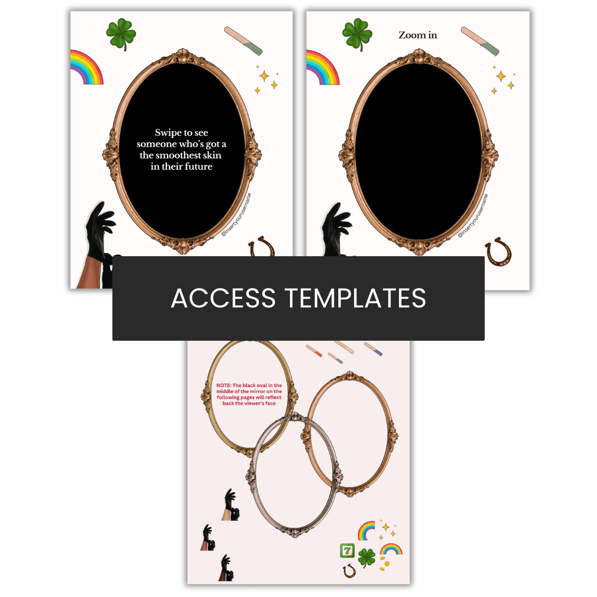 Waxing Reflection Illustration