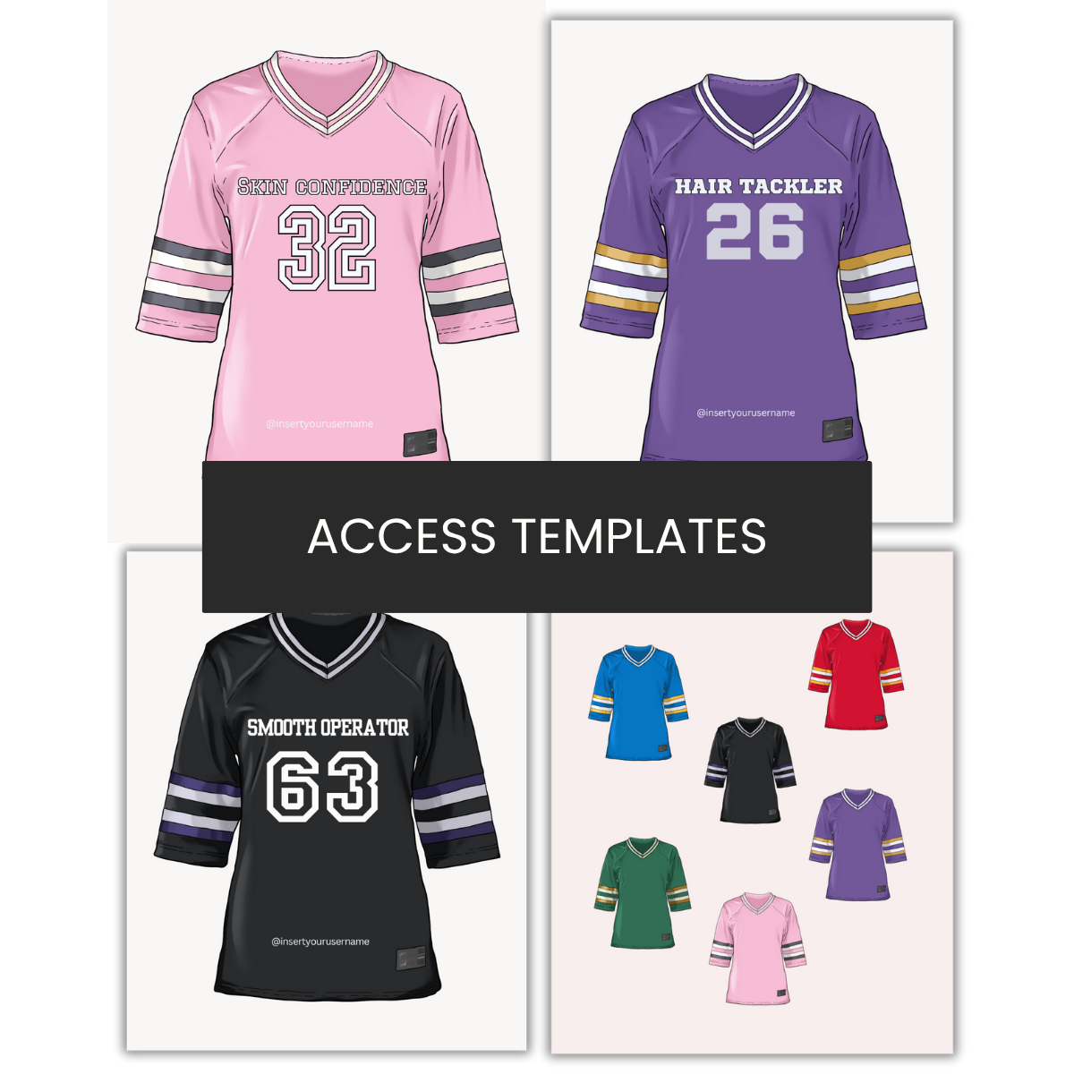 Waxing Jersey Illustrations