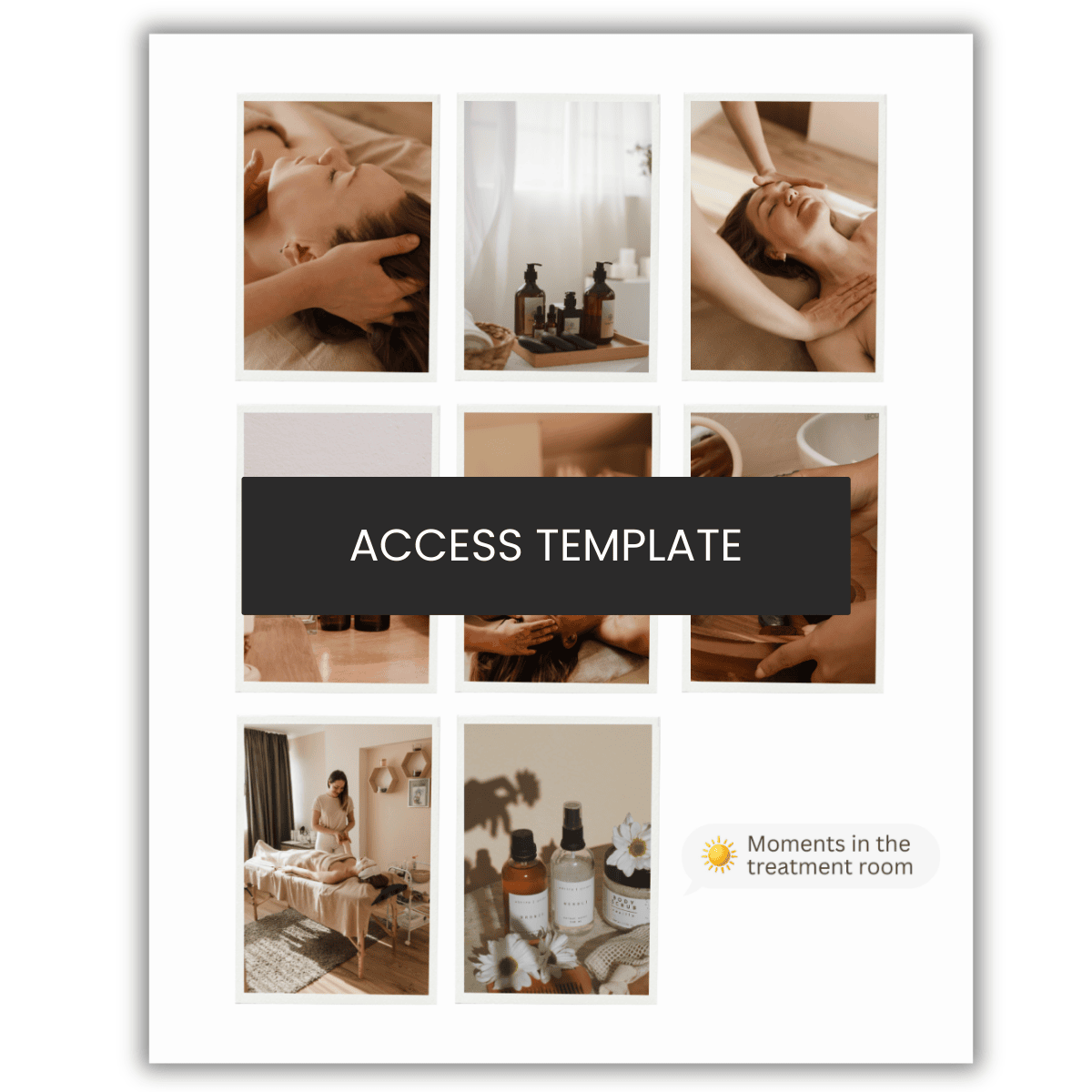 Moments In The Treatment Room | About Me Graphic