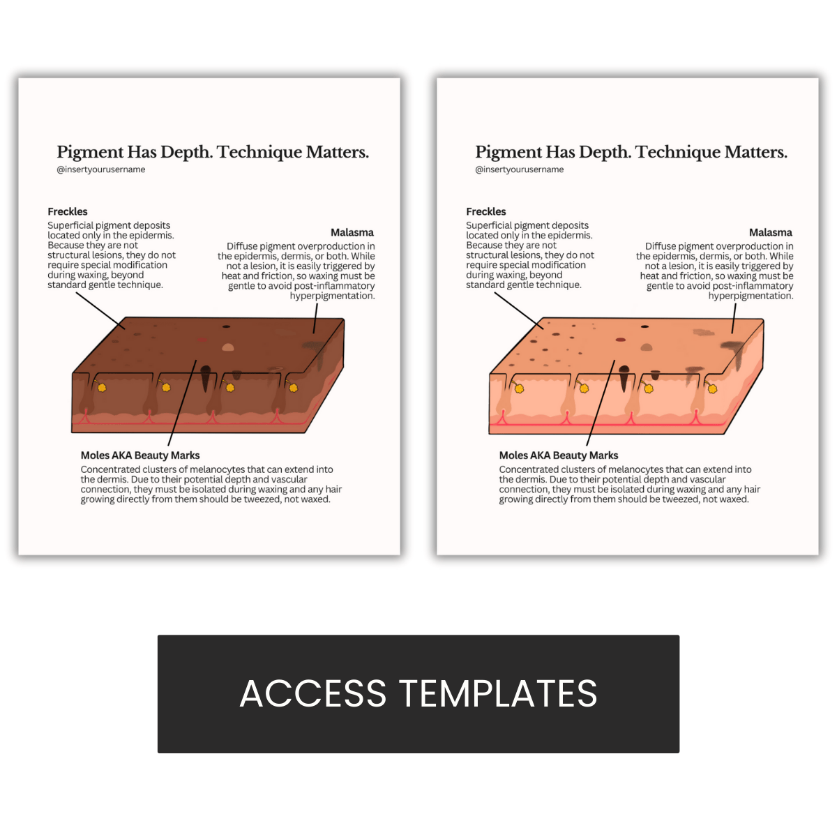 Pigment Has Depth. Technique Matters. Graphic