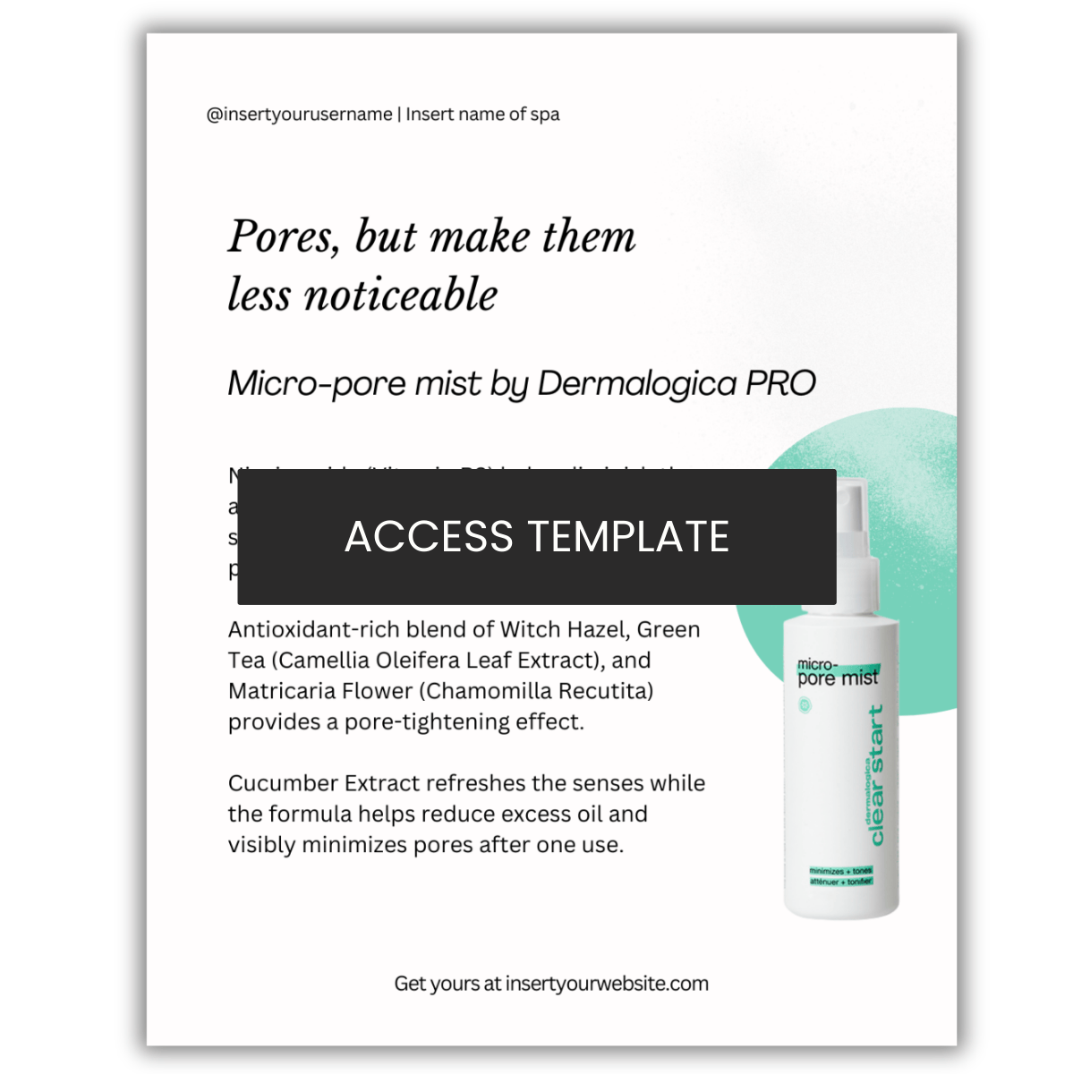 Micro-pore mist by Dermalogica PRO