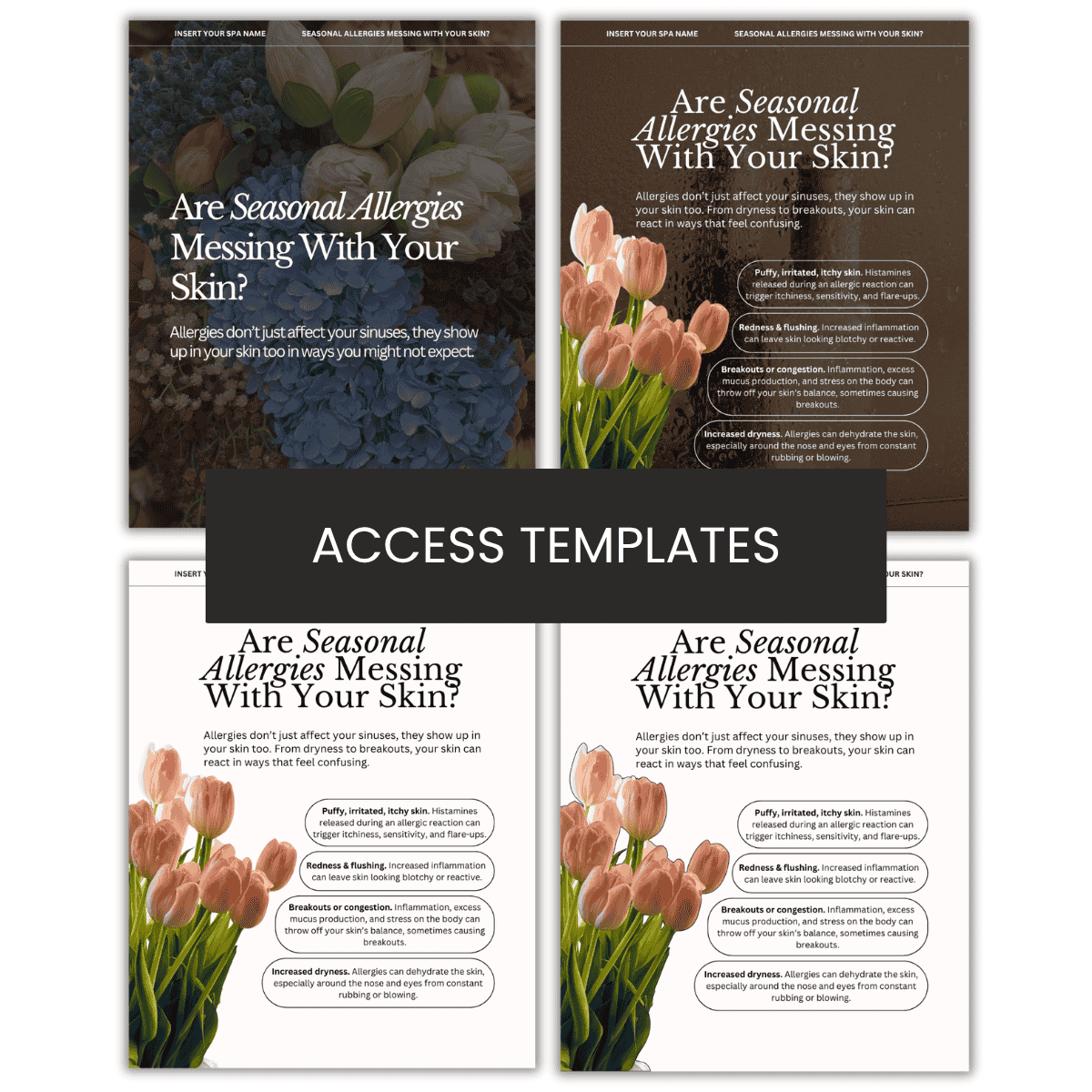 Are Seasonal Allergies Messing With Your Skin? Carousel/Graphic