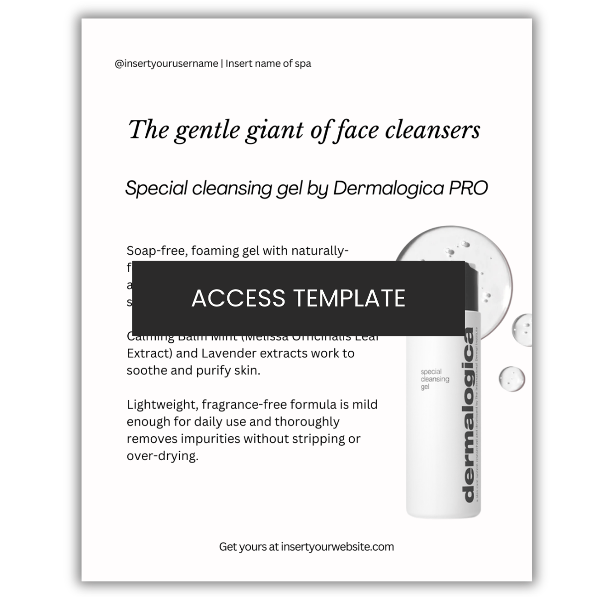 Special cleansing gel by Dermalogica PRO