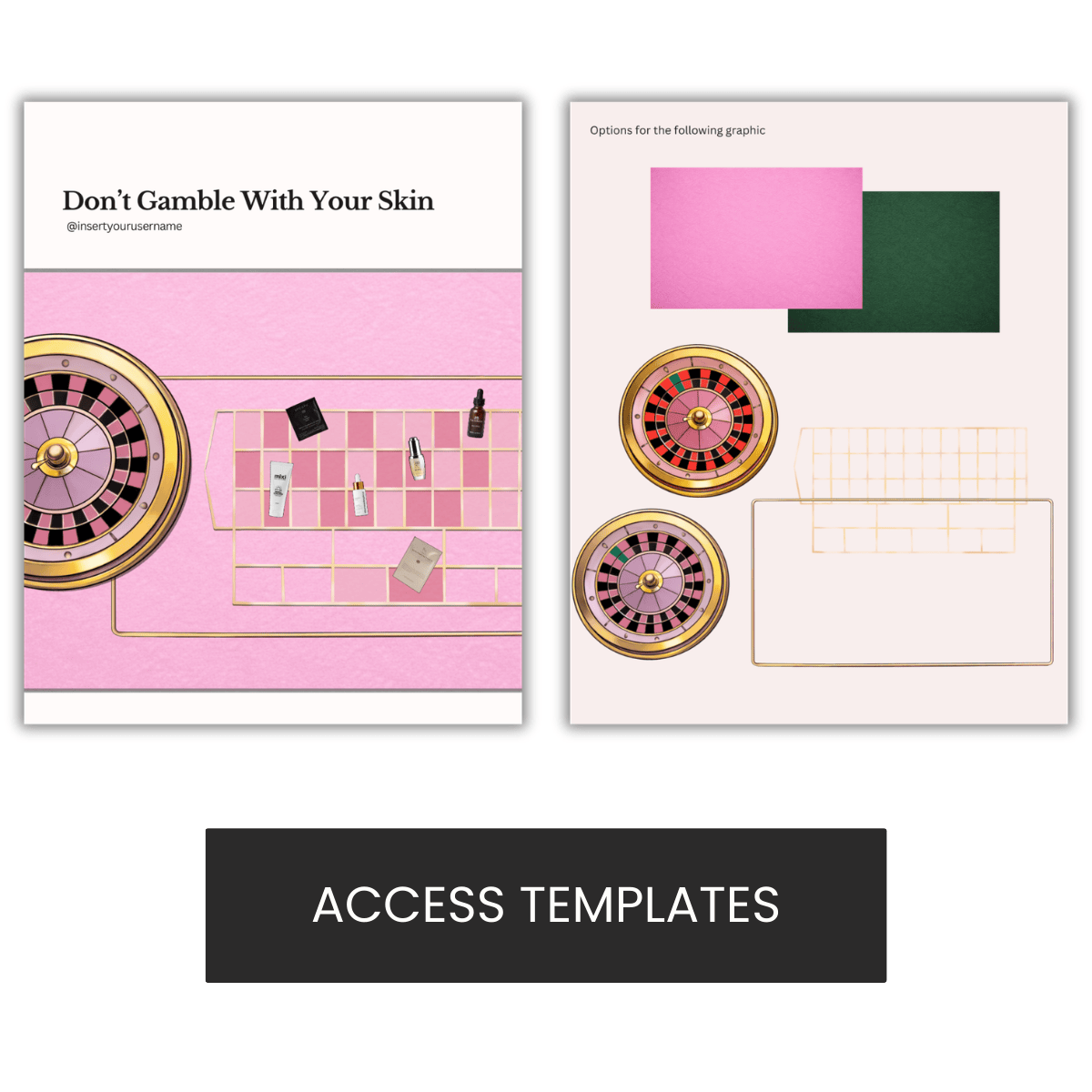 Don’t Gamble With Your Skin Illustration