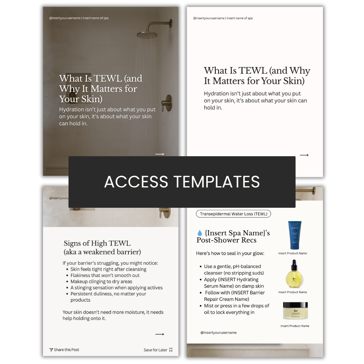 Transepidermal Water Loss TEWL Carousel