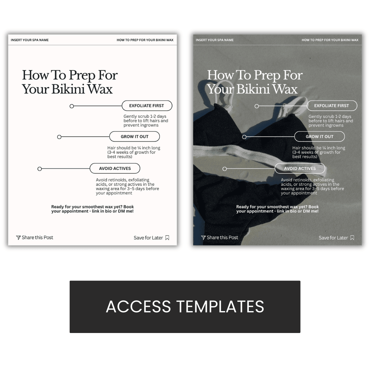 How To Prep For Your Bikini Wax Graphic