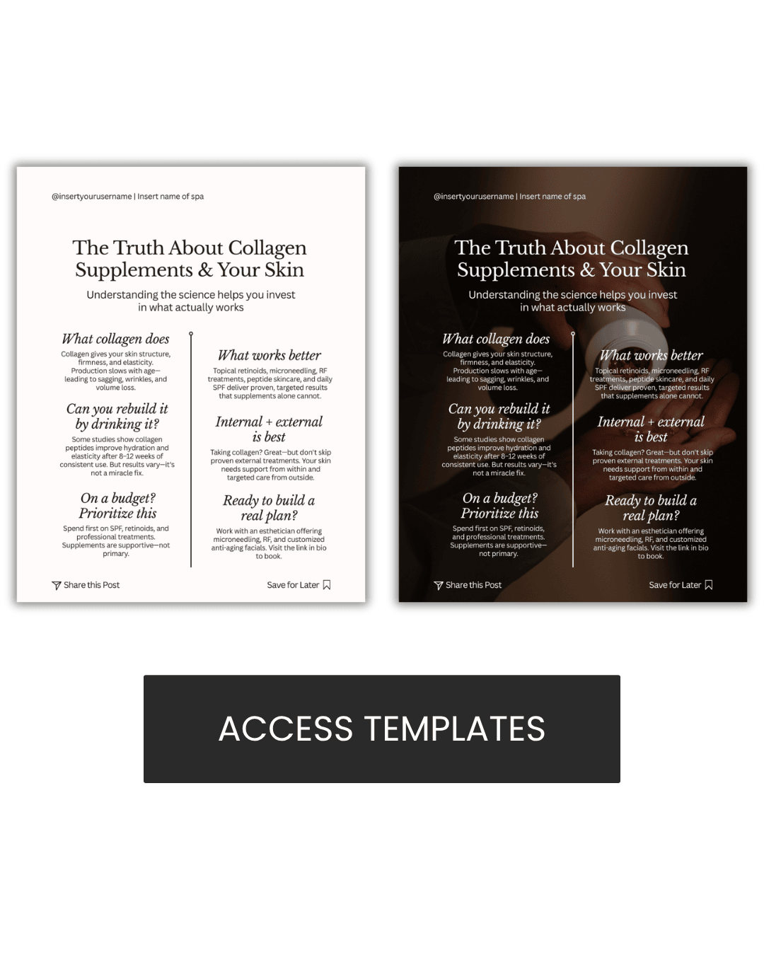 The Truth About Collagen Supplements & Your Skin Anti-Aging  Graphic