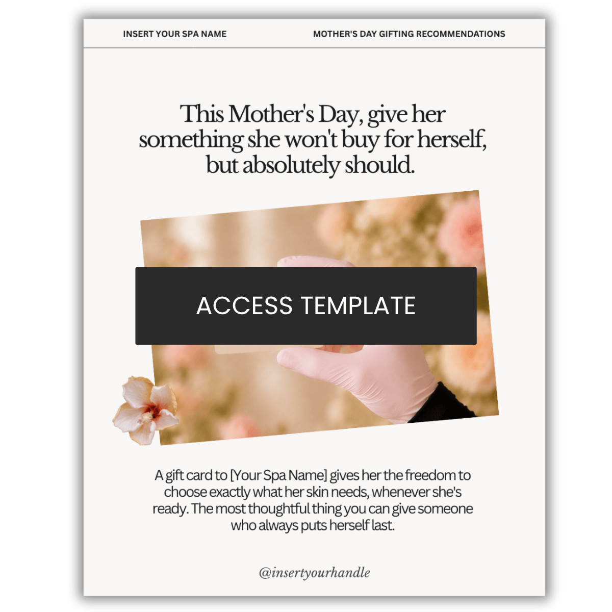 Mother's Day Gift Card Graphic