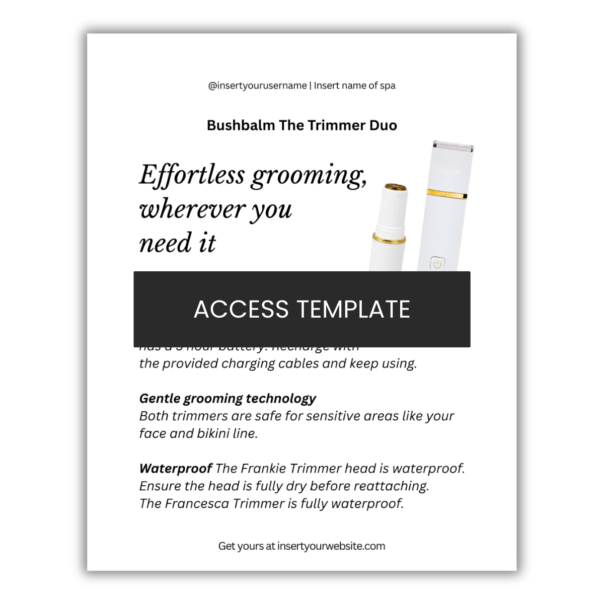 Bushbalm Bushbalm The Trimmer Duo