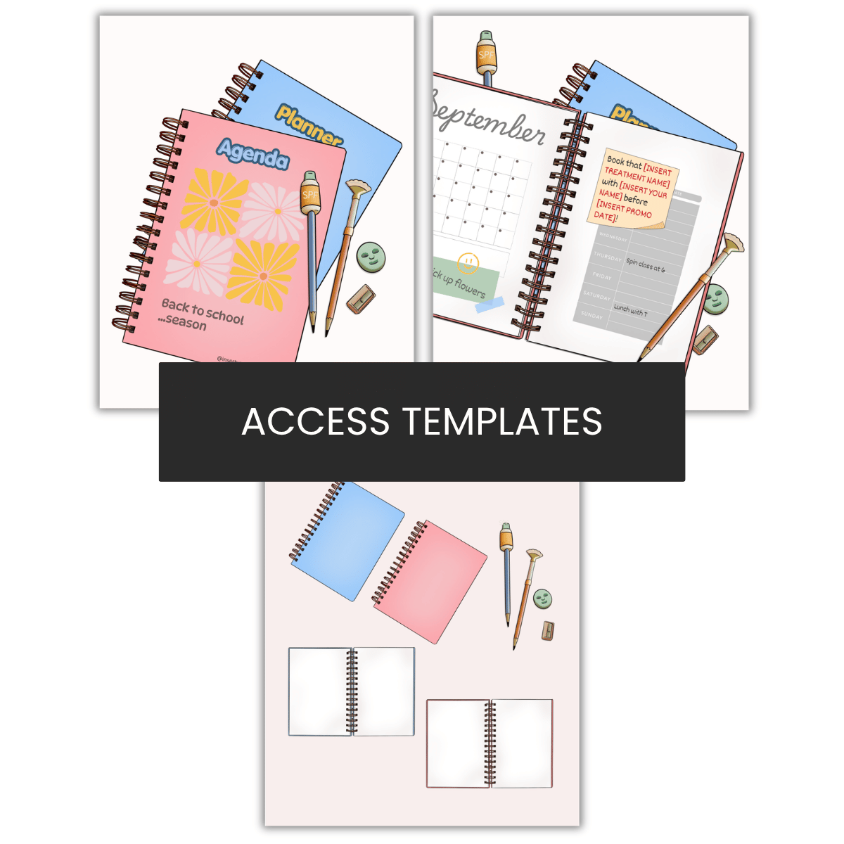Back To School Agenda Illustration